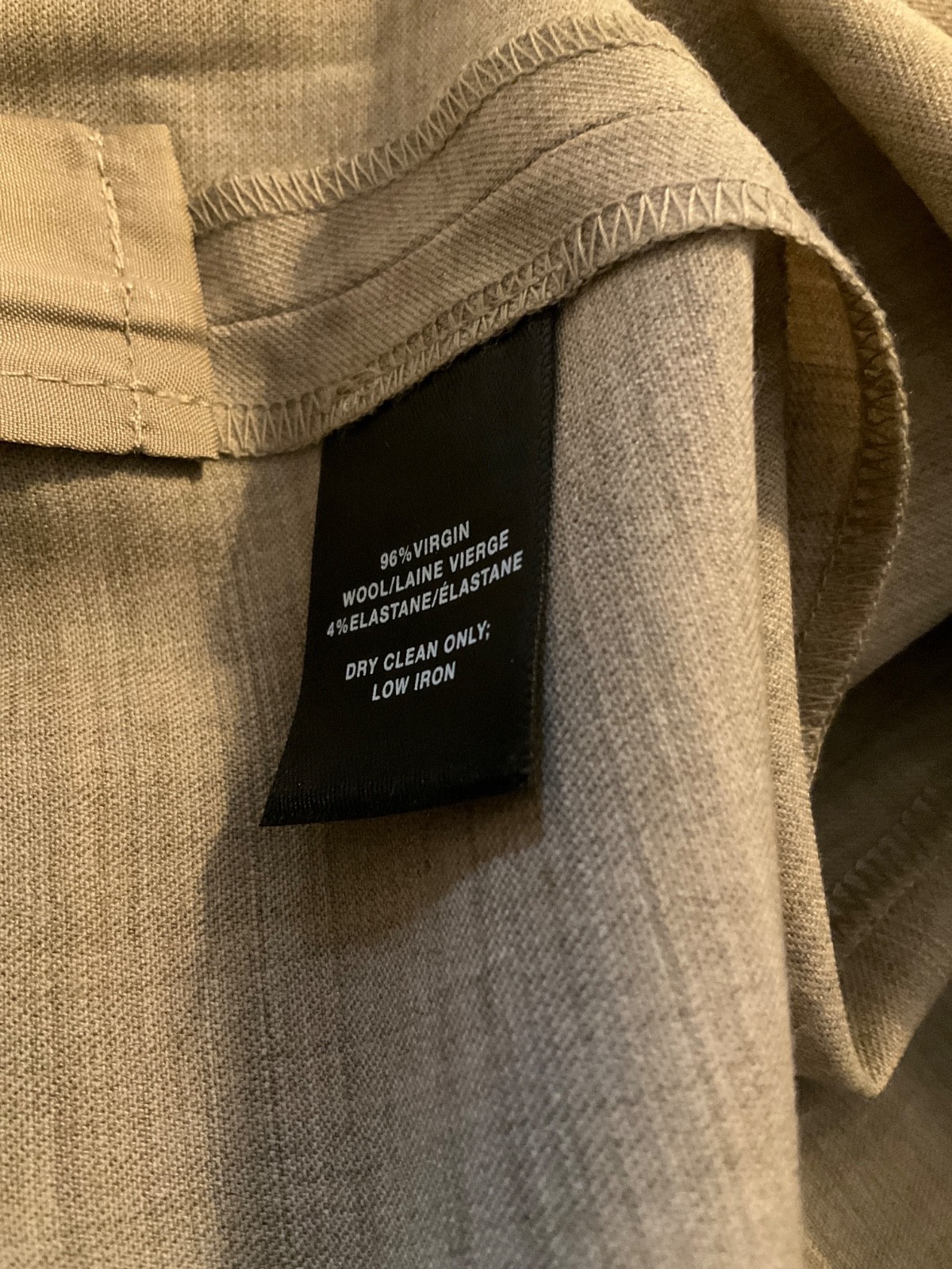 NEW $428 Lafayette 148 Barley Melange Italian Stretch Wool Pant – 18