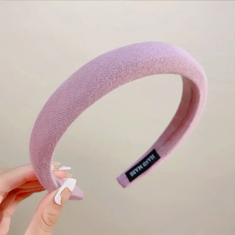 New Colorful Spong Linen Hairbands for Women Girls Fashion Hair Accessories Head
