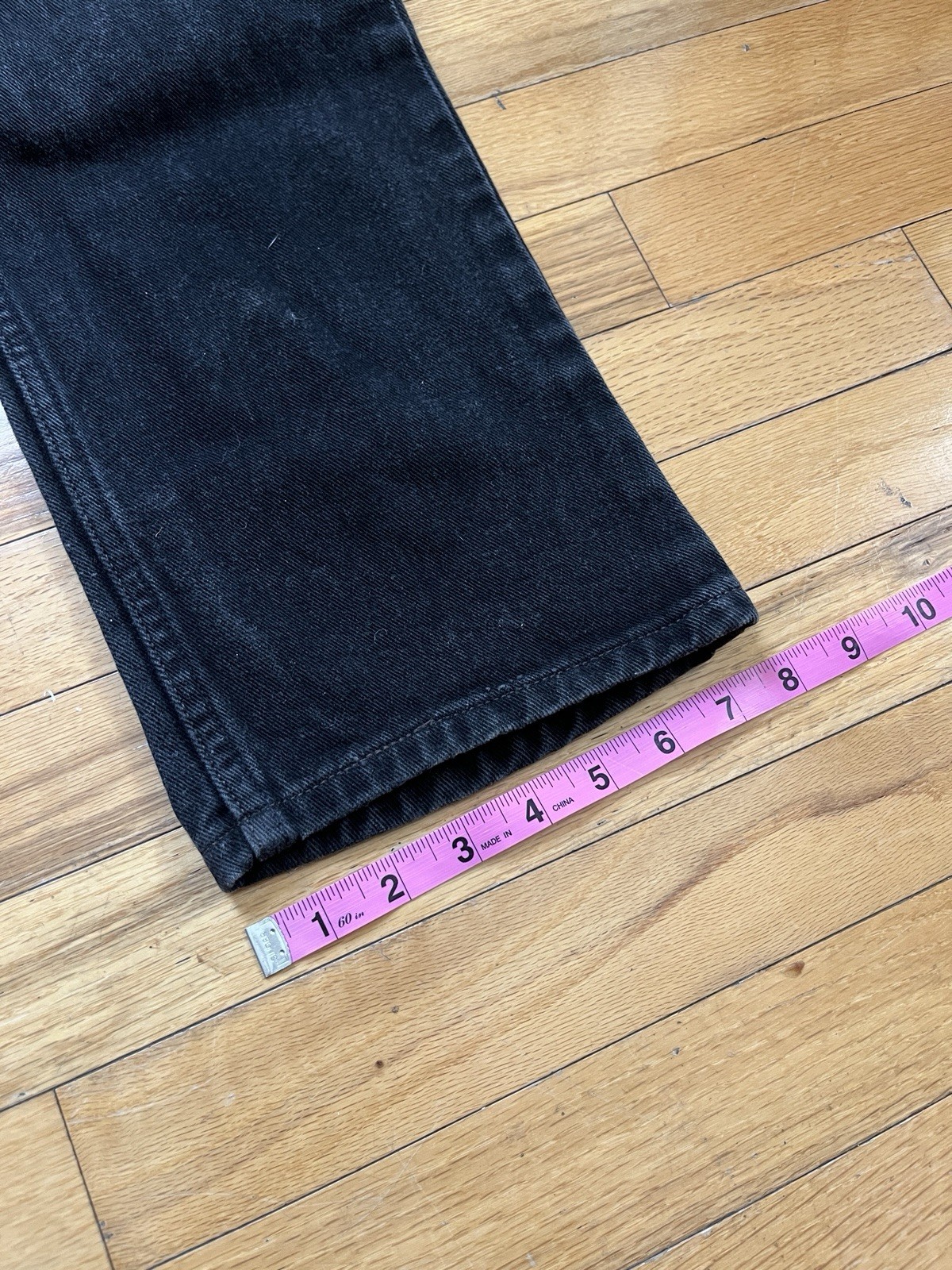 VTG Levis Jeans 505 Regular Fit Men’s 30×32 Black Denim Straight Leg Y2K 2003