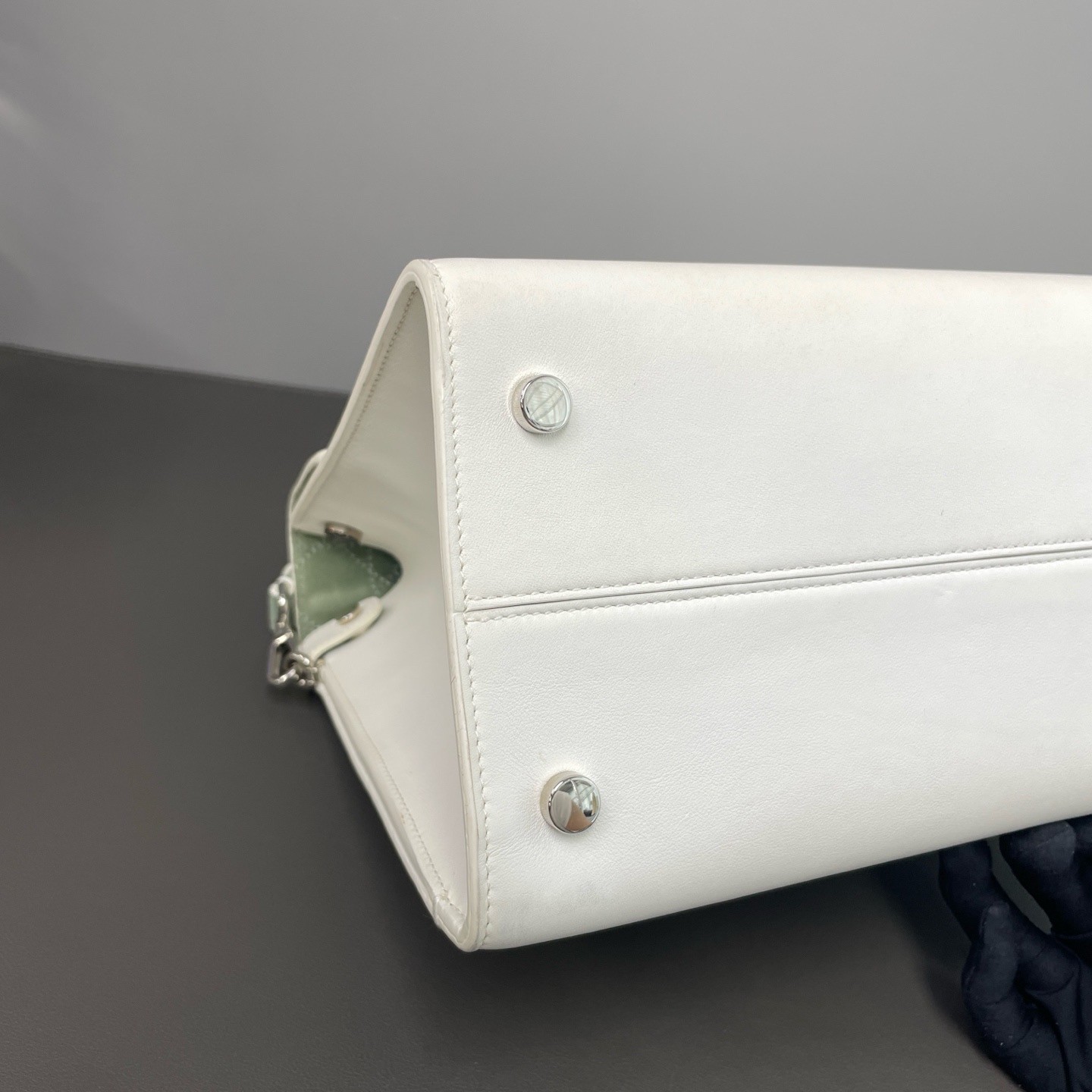 Dior Pre-Owned Authentic Shoulder Bag Cream 29.5*21*14 Free Tracked Shipping