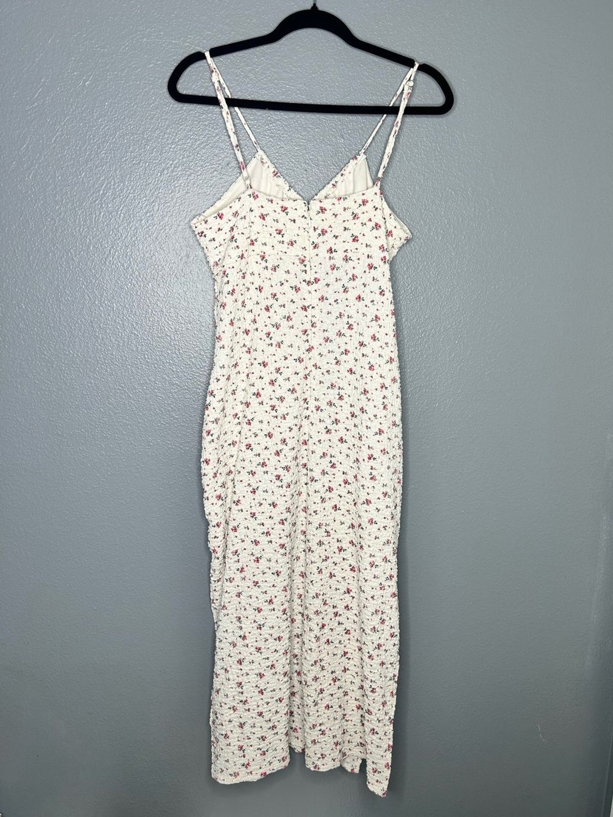 Cream Midi to Maxi Cottage Fairy Garden Dress with Dainty Floral Size 11-13