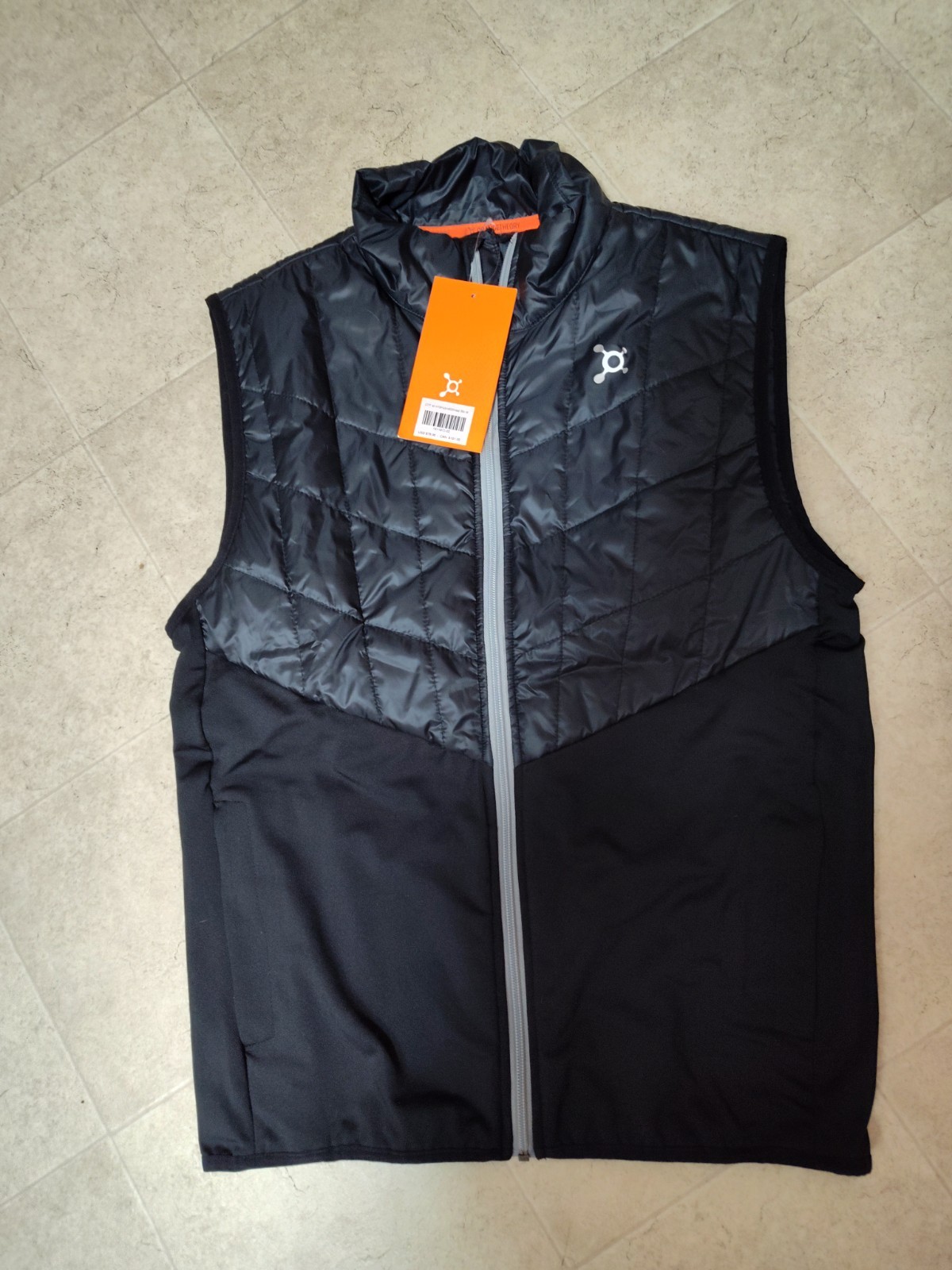 Orangetheory Fitness Hybrid Quilt Vest Women Black Size Medium New With Tags