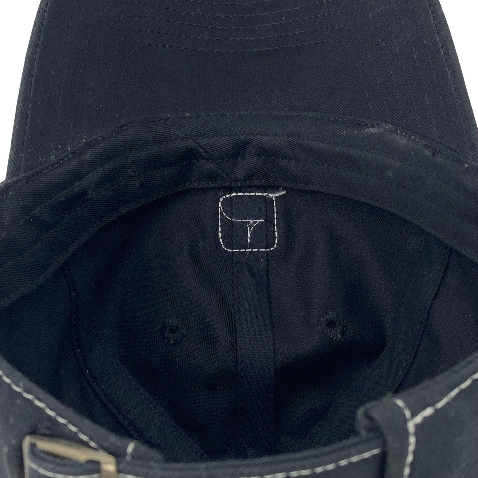 Masters Tournament Golf Hat Black Contrast Stitch Adjustable Strap Cap