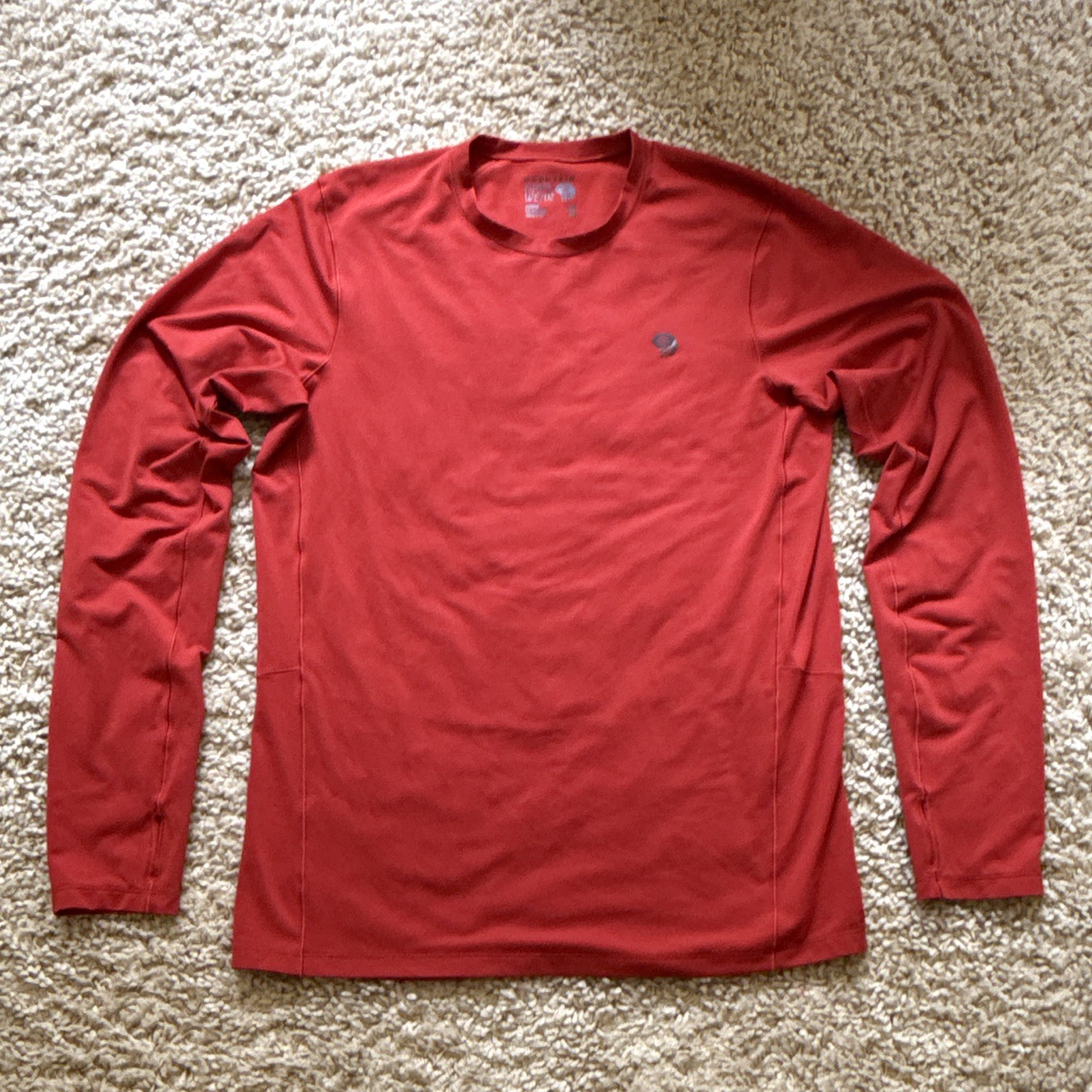 Mountain Hardwear Men’s Performance Long-Sleeve Shirt Red Size Large Men’s