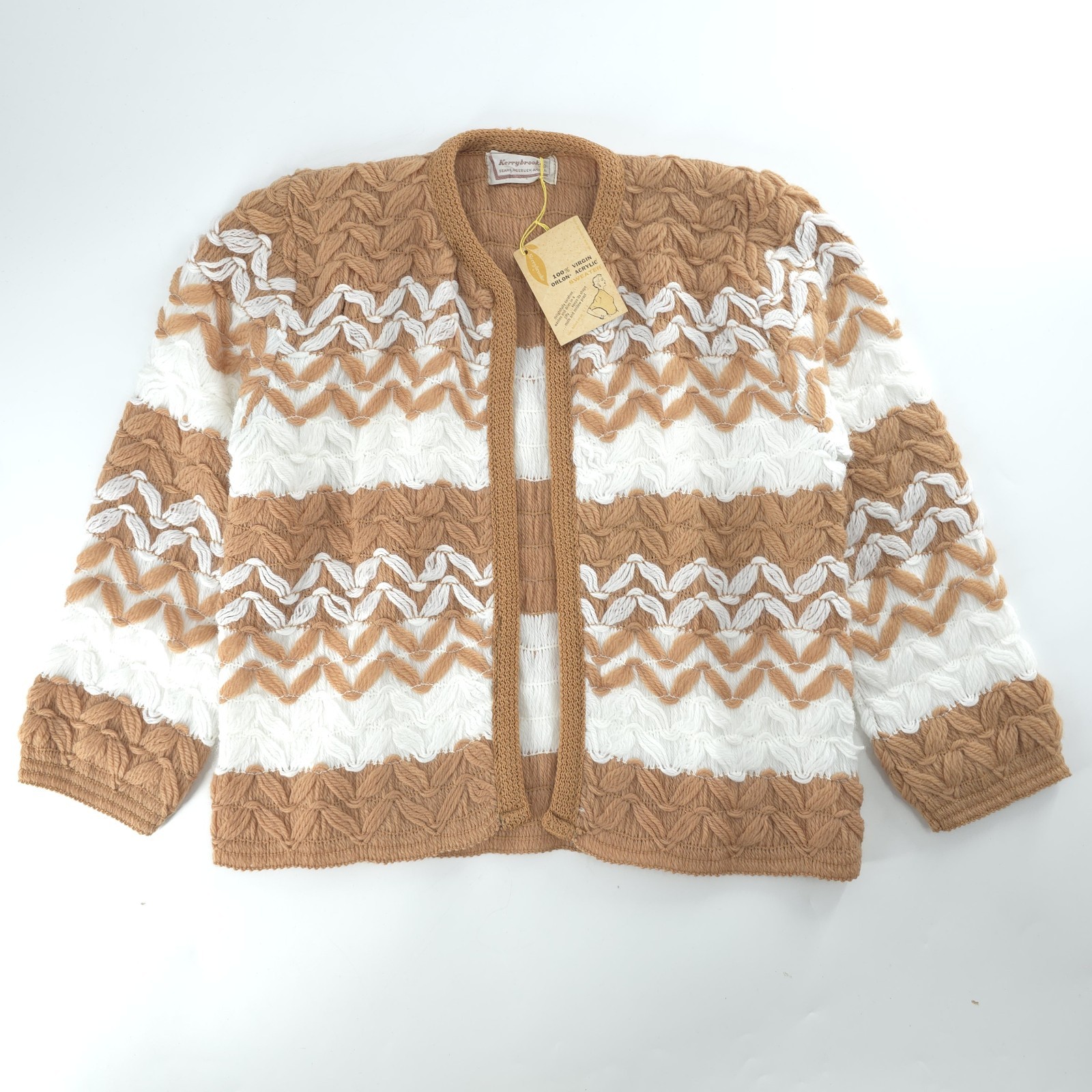 Vintage Kerrybrooke Sears Roebuck Knit Sweater S Acrylic Retro Classic 60s