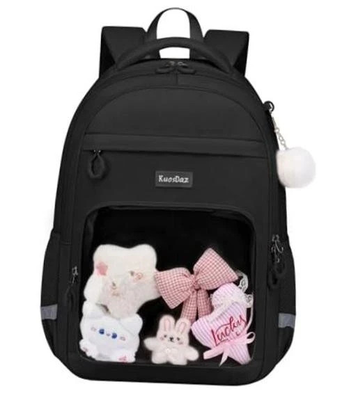 School Backpack for Teen Girls, Ita Bag Display Backpack | 15.6 Inch Black