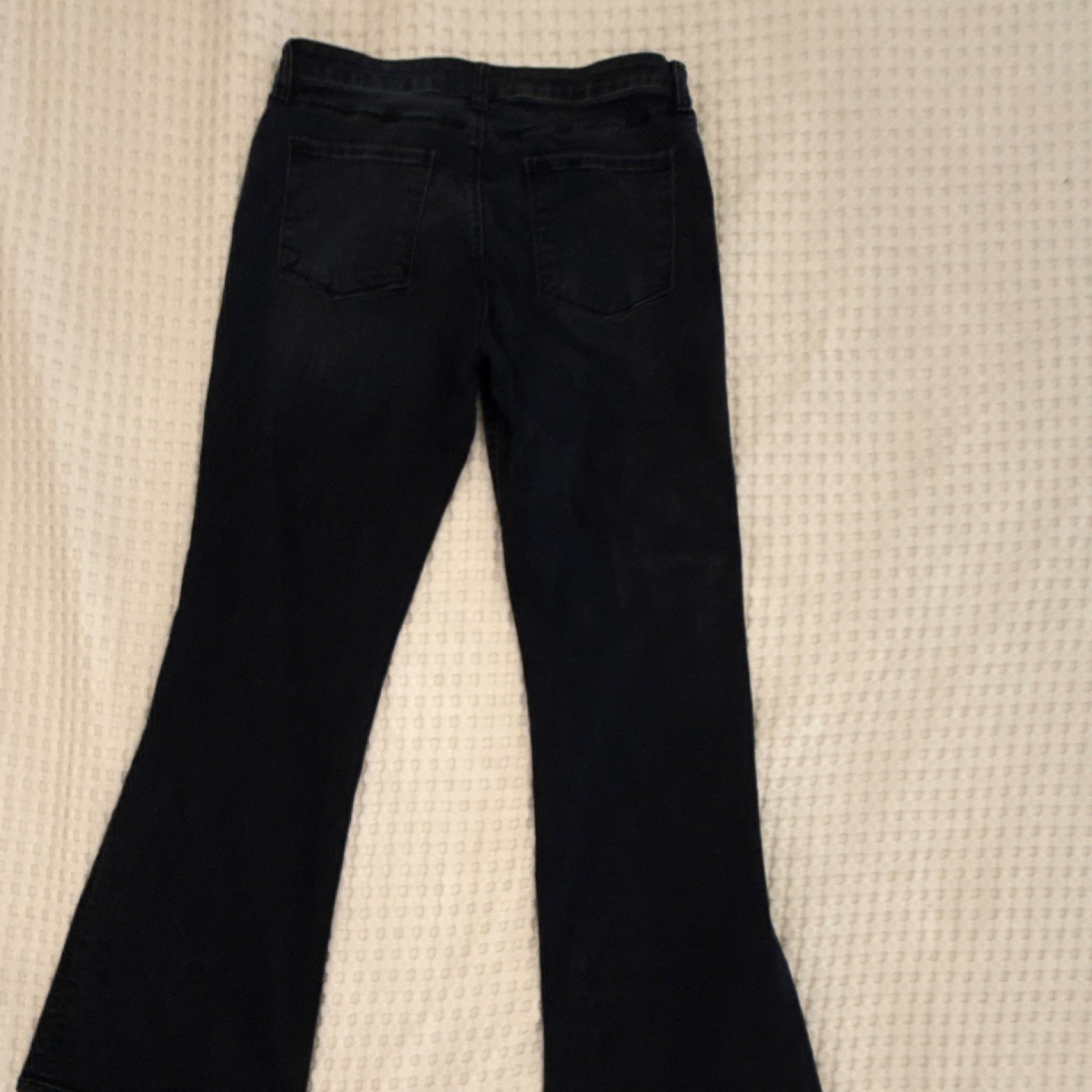 KUT from the Kloth Fab Ab High Rise Flare Jeans Black 12 KP1528MD9