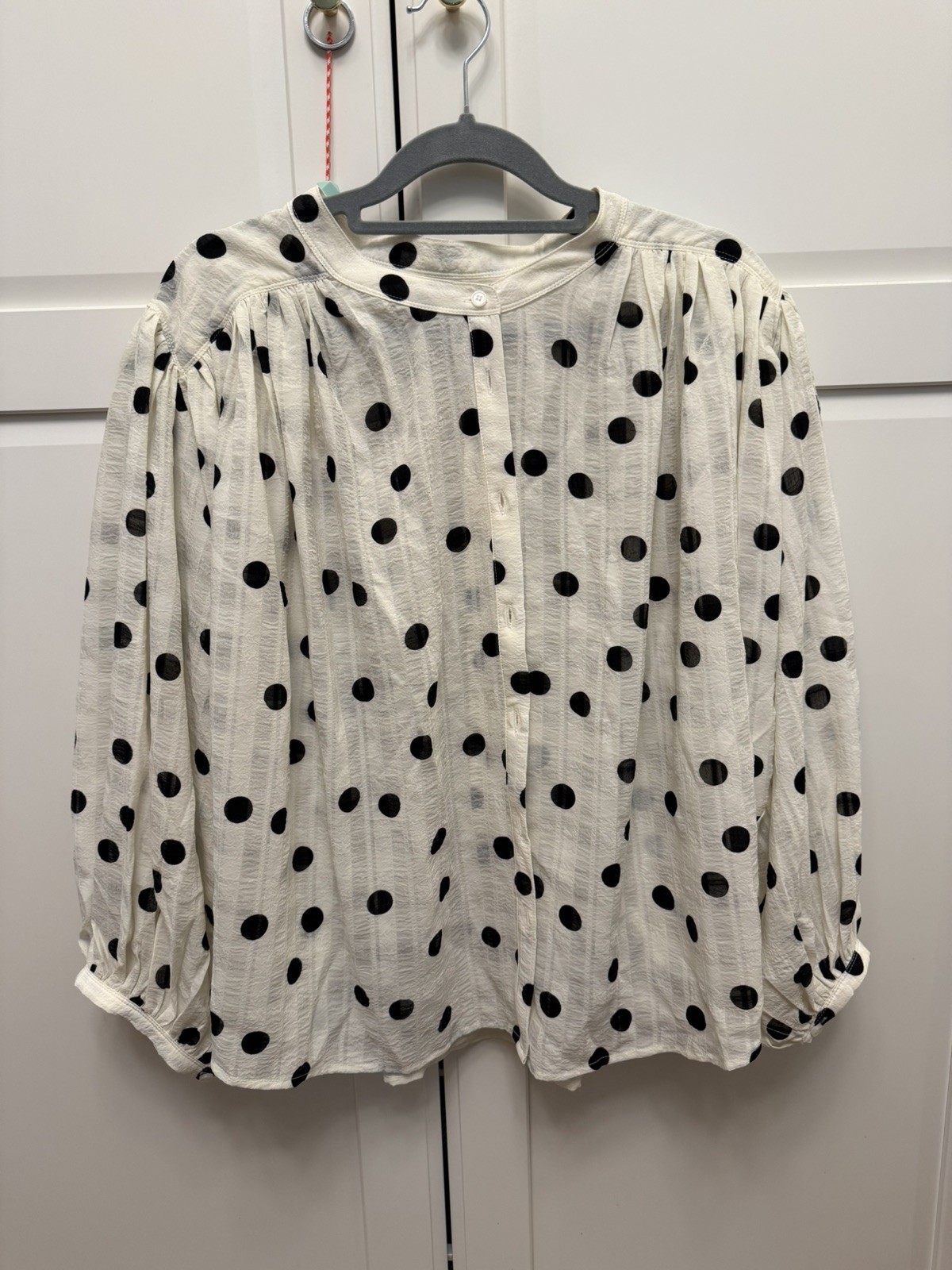 Bishop & Young – Juliette Polka Dot Blouse size L