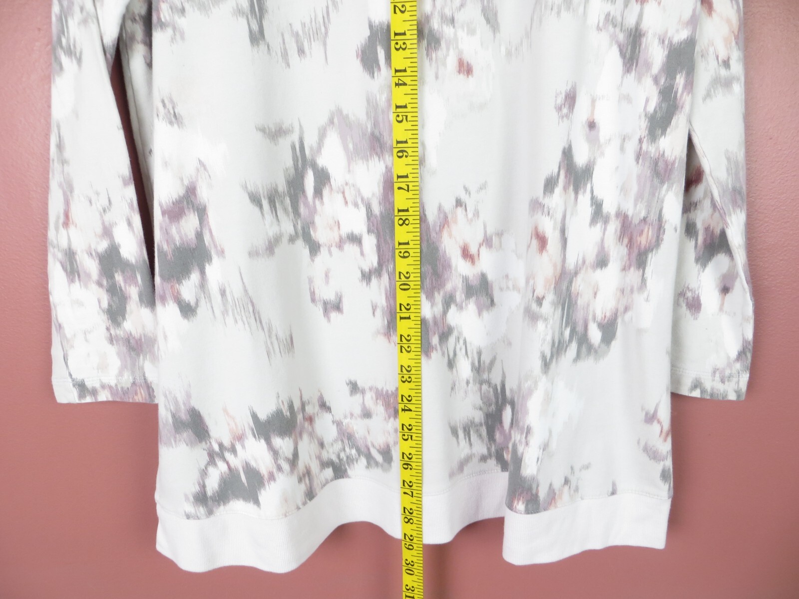 Pure Jill Women Slightly Thick Stretch Pima Cotton Modal Blouse Multicolor M
