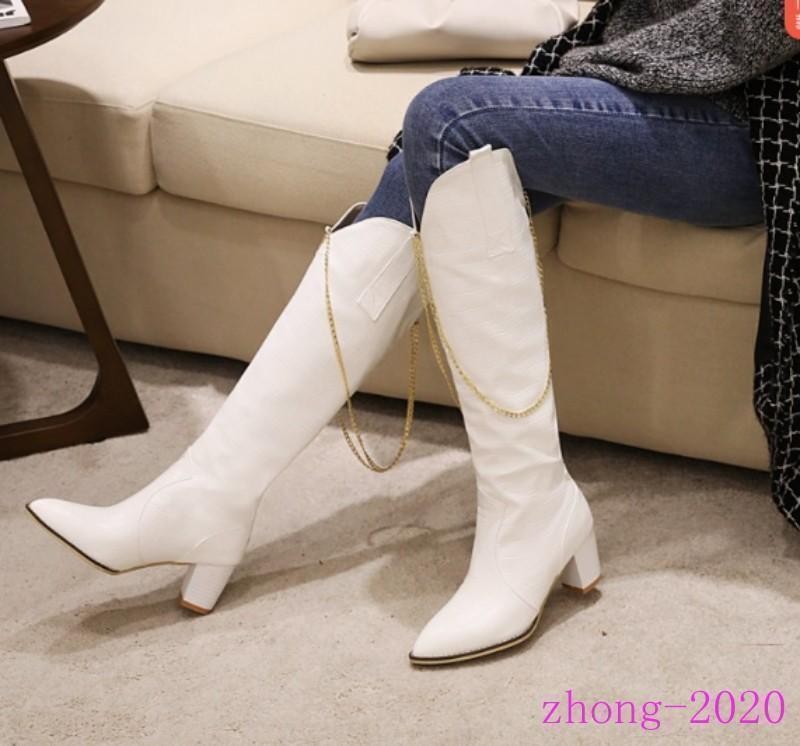 Fashion Womens Alligator Pattern Knee High Boots Dress Club Casual Formal Shoes