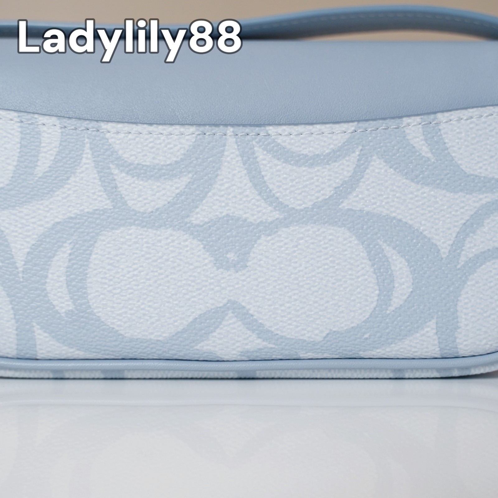 NWT Coach CBJ18 Hailey Flap Bag In Sketch Signature Canvas Smooth Leather $298