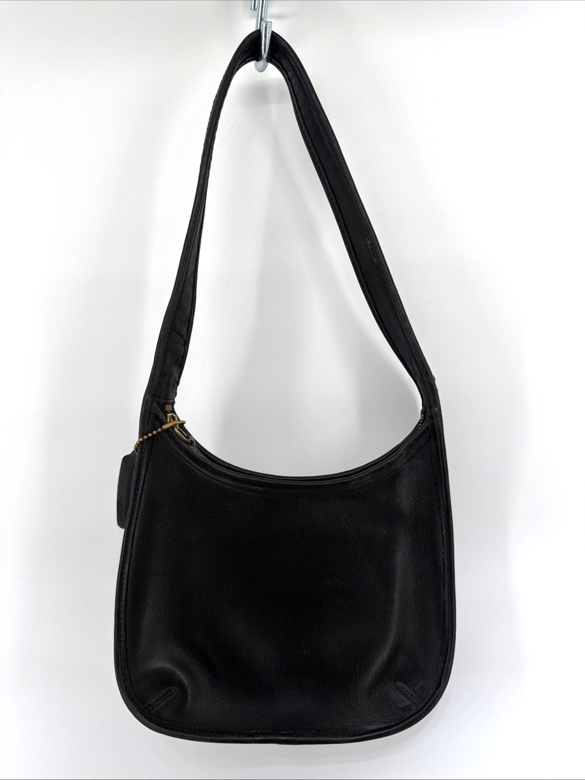 Vintage COACH Ergo Mini Zip Leather Black Coach 9020 Shoulder Bag Purse Rare