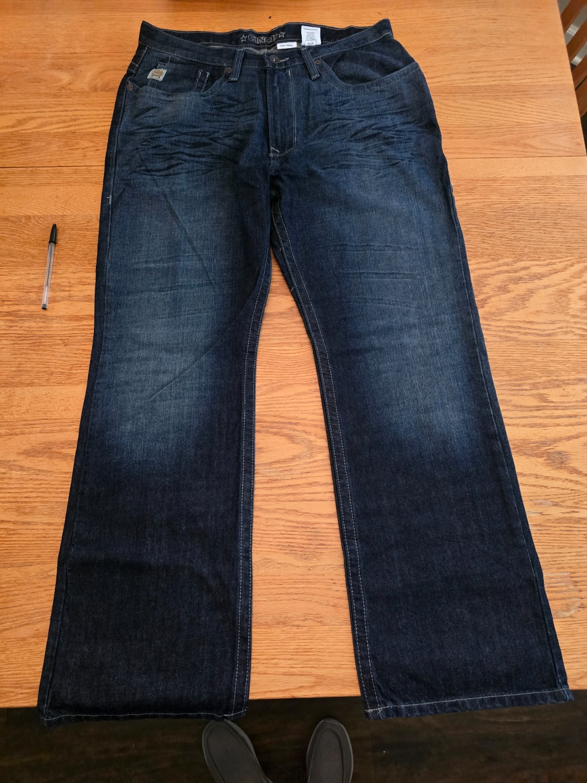 mens cinch jeans 38×32 gold lable