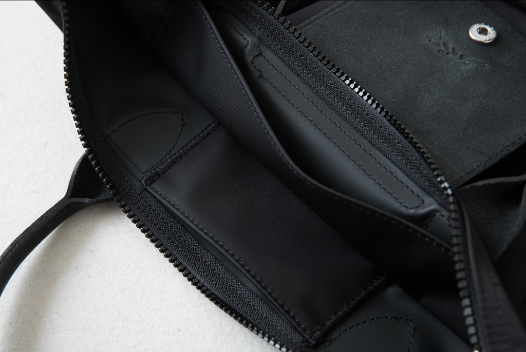 Longchamp Black Oversized Tote Bag with Shoulder Strap, Dust Bag No Box