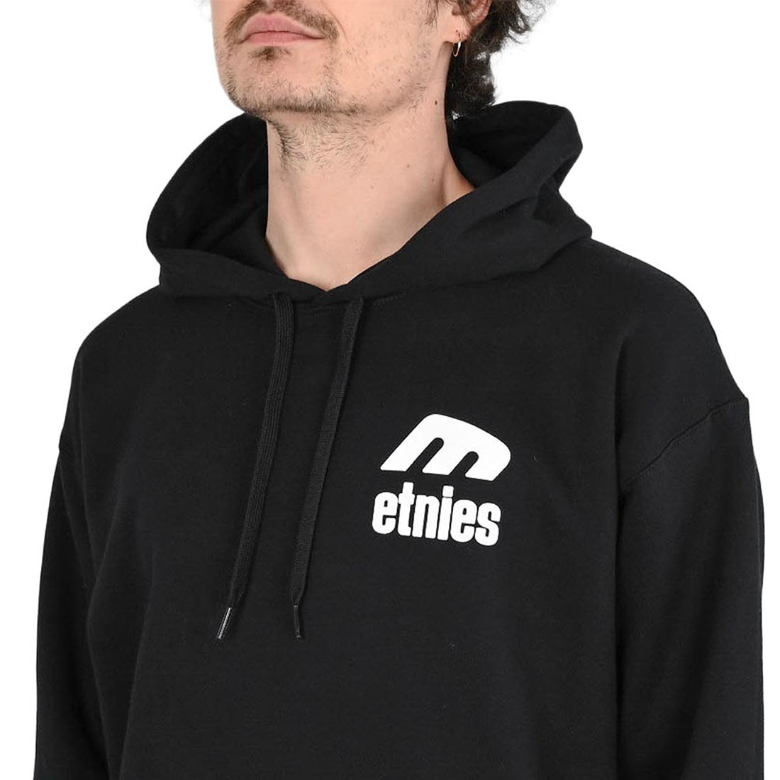 Etnies Icon E Pullover Hoodie – Black/White (SP26)