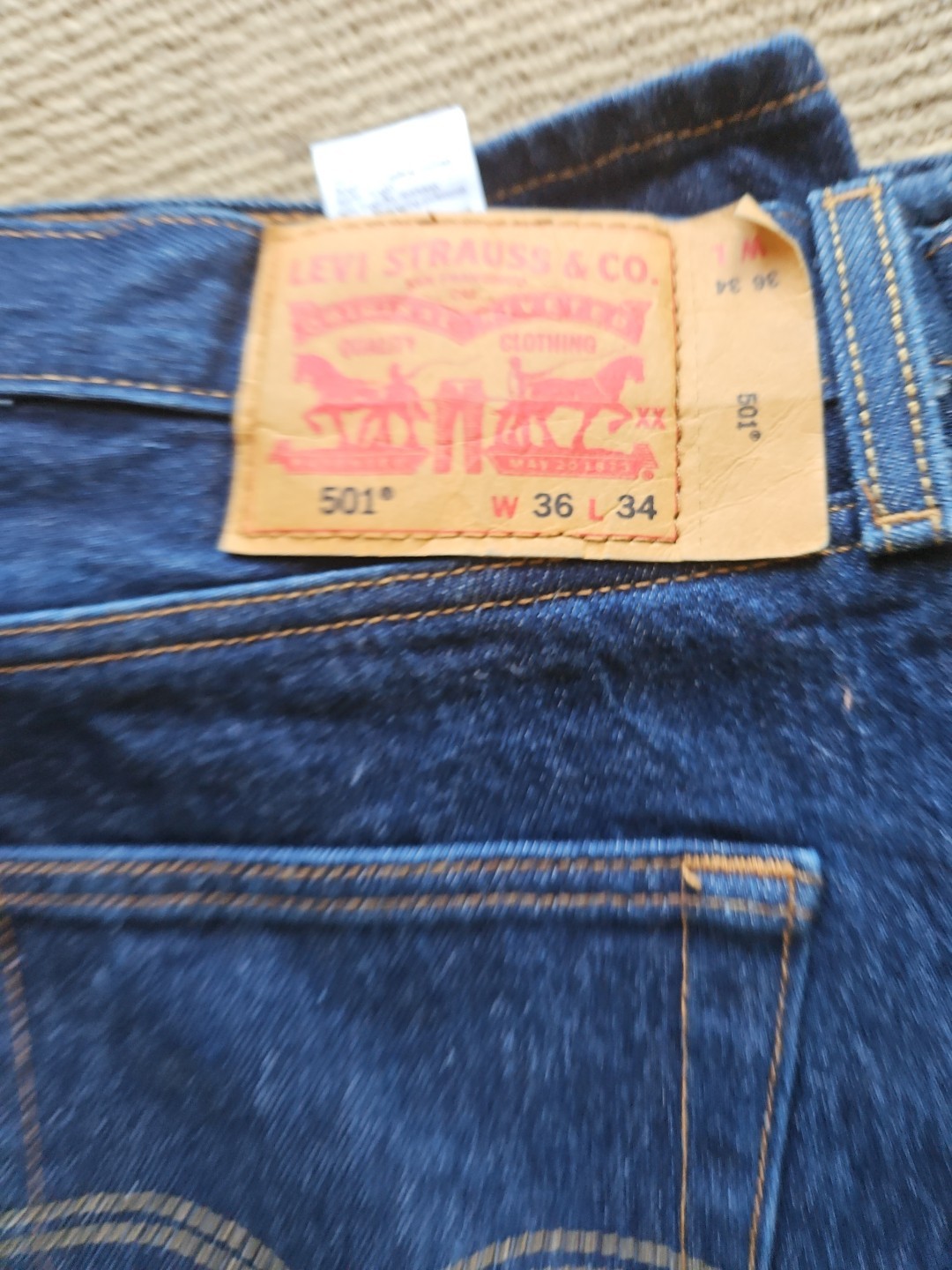 LNWOT Levis 501 Jeans 36×34 Blue – Original Straight Button Fly