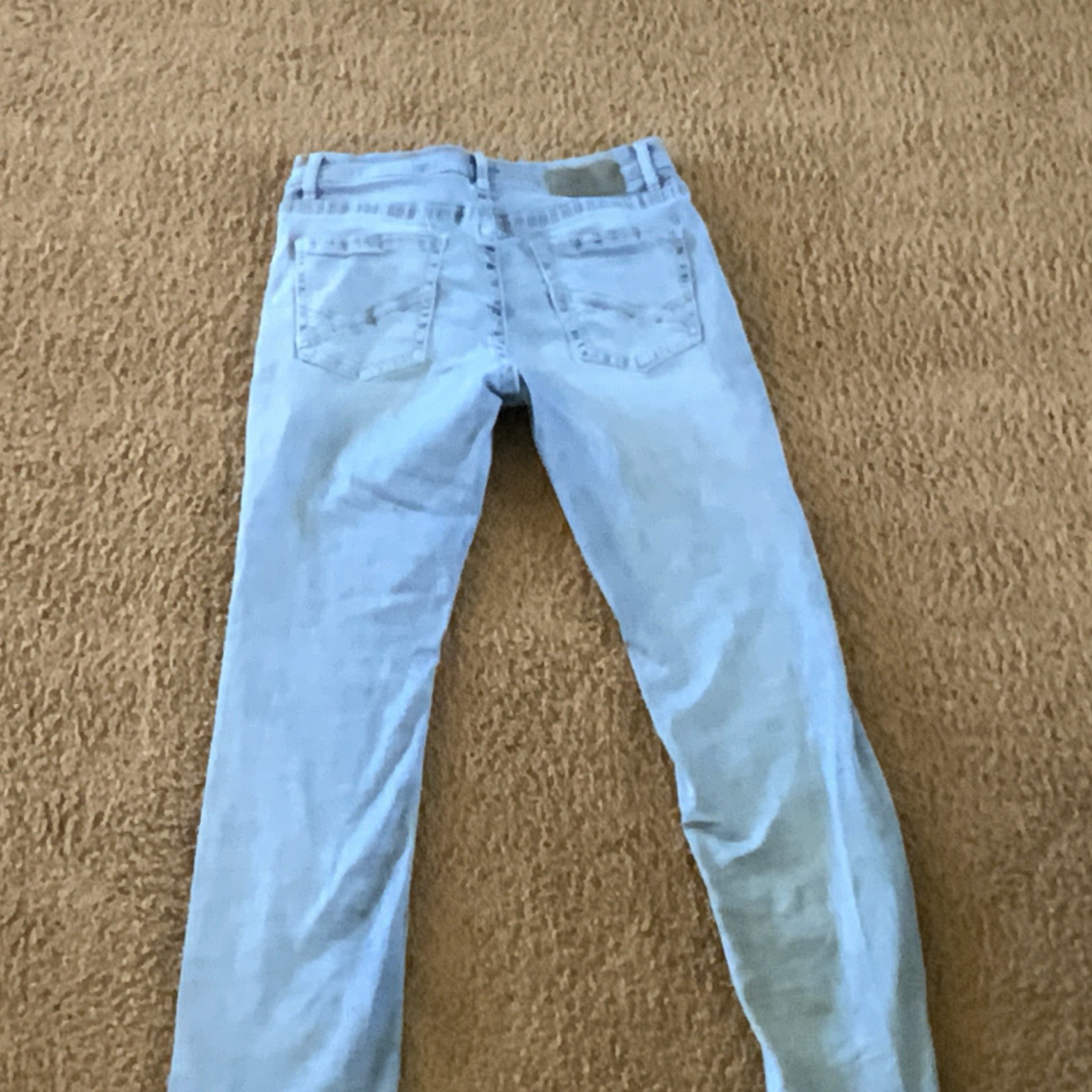 BKE Men’s Light Wash Blue Straight Fit Denim Jeans Mid Rise 5-Pocket