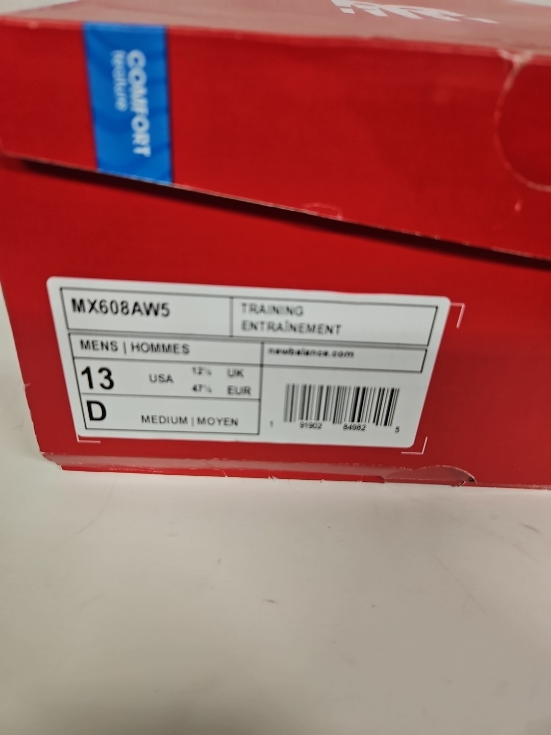 New Balance 608v5 Men’s Training Shoes Sneakers MX608AW5 – White/White