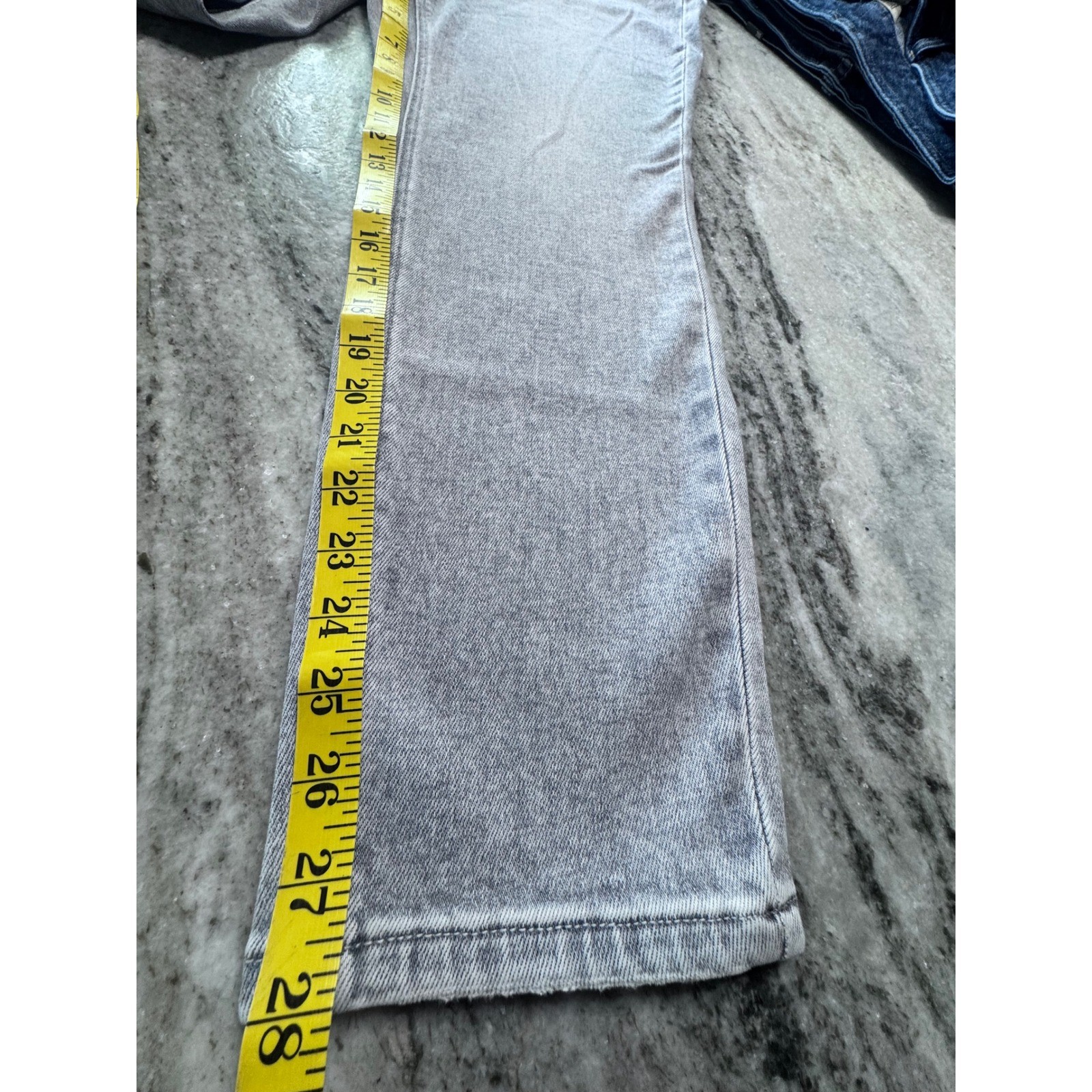Bridge by Gly Jeans Womens 16W High Rise Skinny Denim Gray Quiet Luxury New