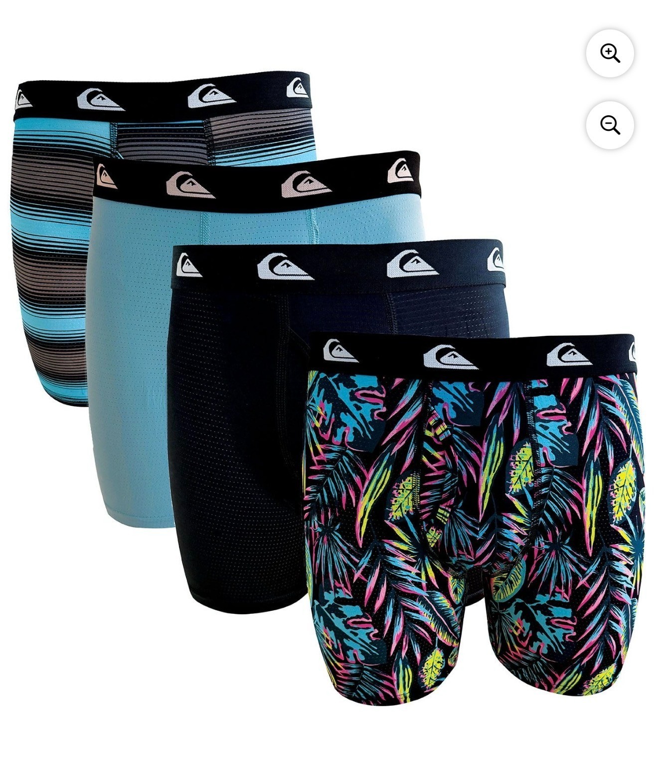 Quiksilver Men’s Moisture Wicking Performance Mesh Boxer Brief, 4pk