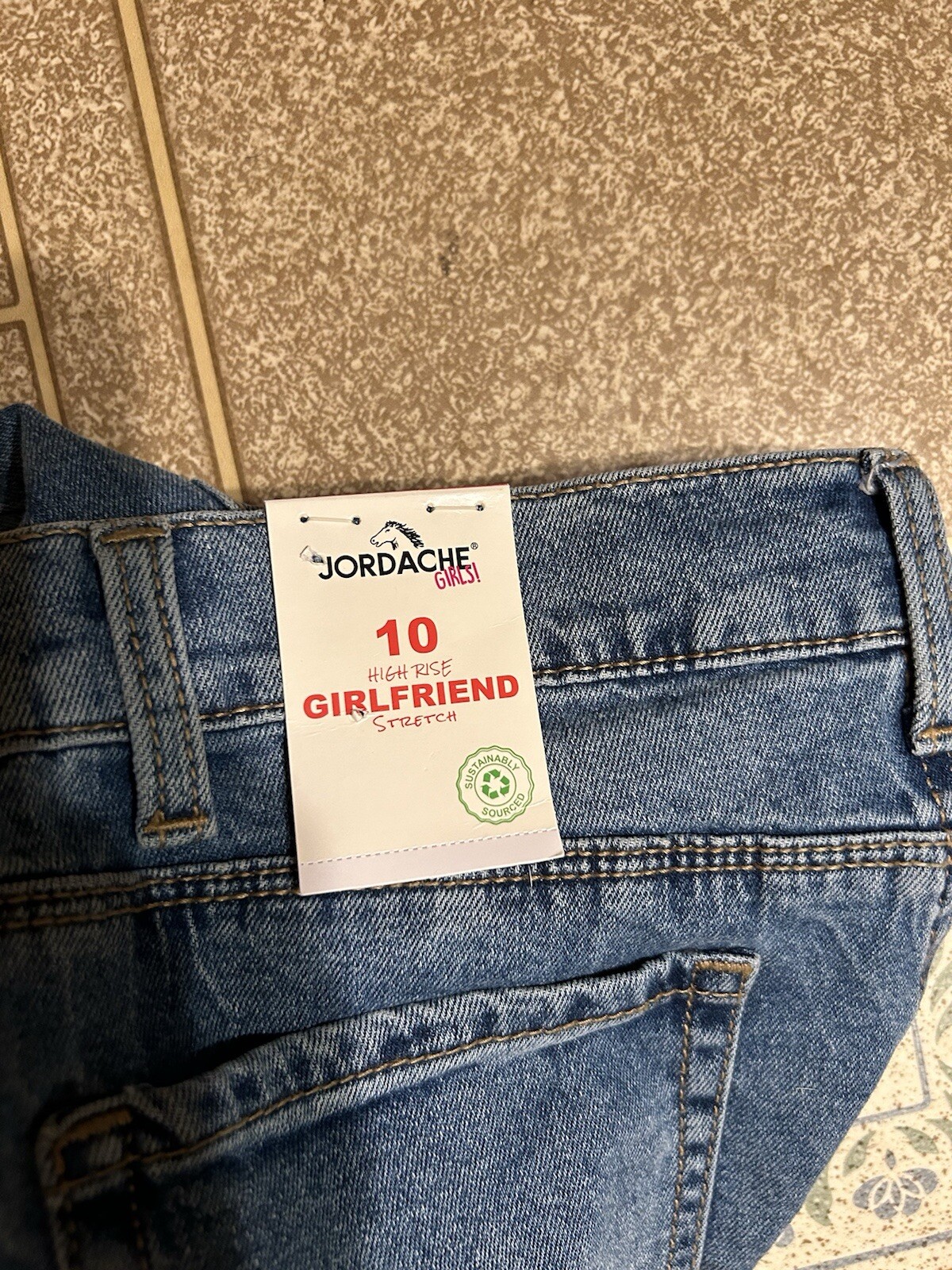 Jordache “Girls Size 10” Girlfriend High Rise Stretch Jeans