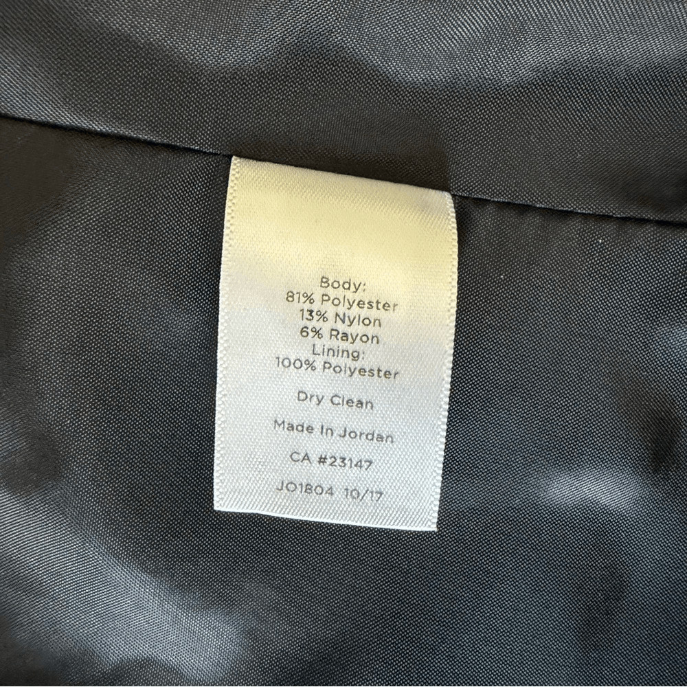 Talbots Classic Black and White Tweed Blazer Size 8
