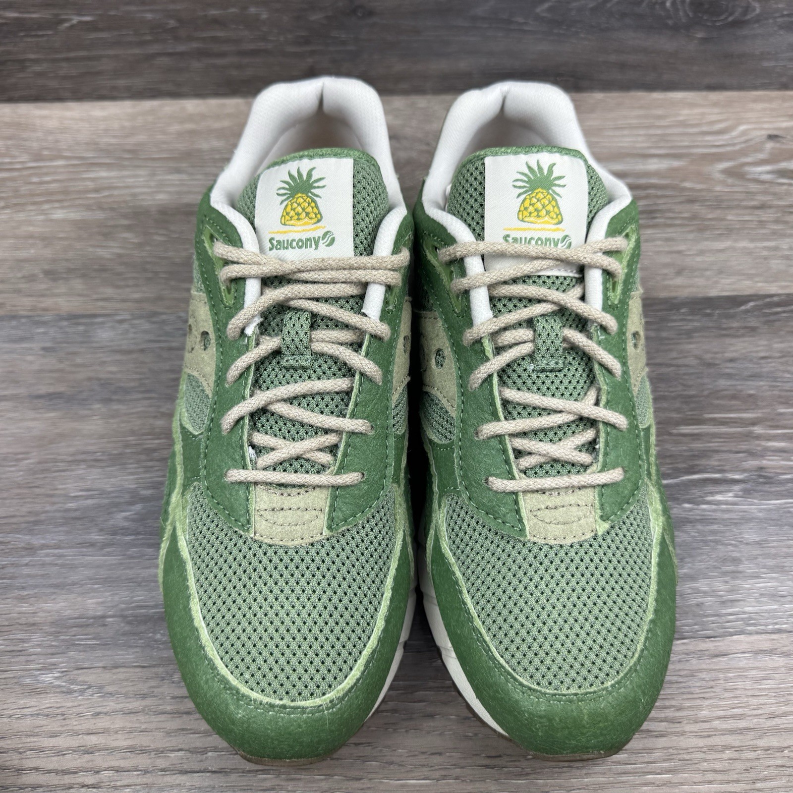 Saucony Shadow 6000 Shoes Men Size 8.5 Green RFG Artichoke pineapple Earth Pack