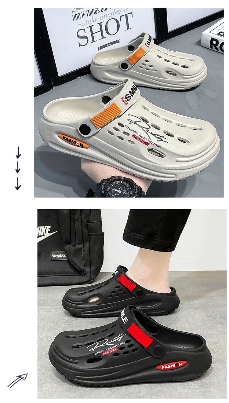 Men’s EVA Clogs Slip-On Sandals Non-Slip Lightweight Garden Shoes