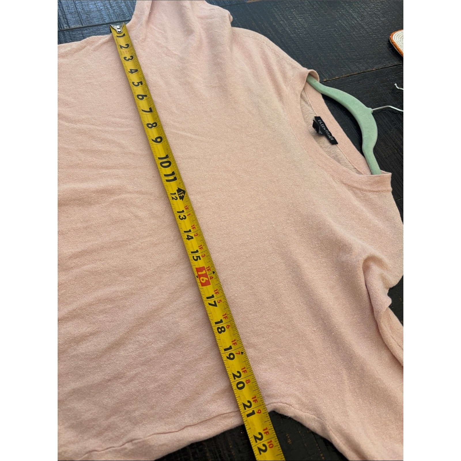 Eileen Fisher Organic Cotton LinenBlend Slub Top in Blush Pink size XS