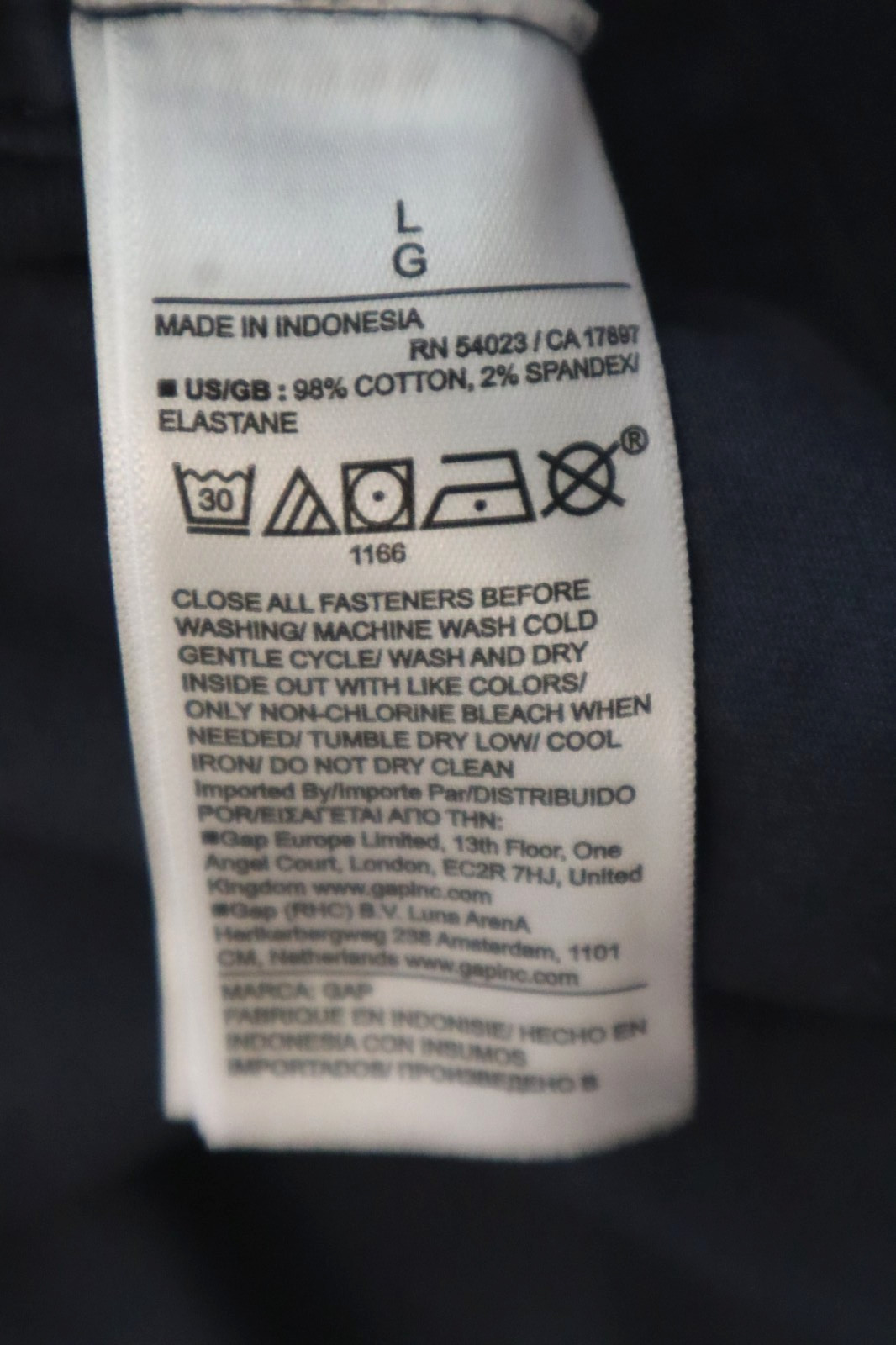 Gap 738596 Men’s Sz Large Vintage Navy Blue Full Zip Relaxed Bomber Jacket $100
