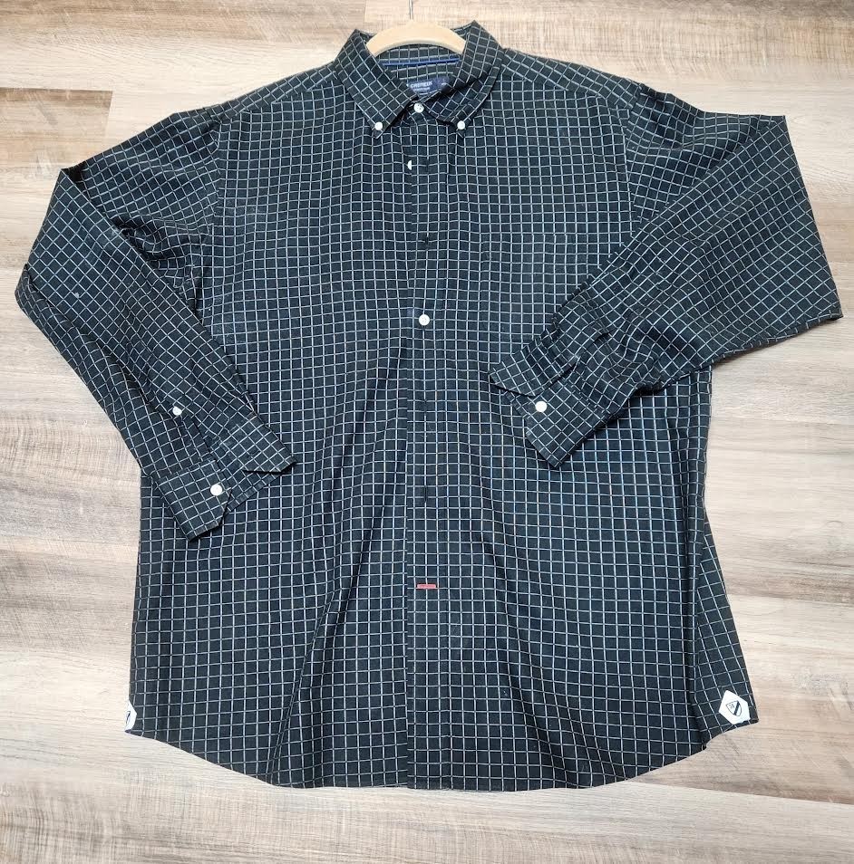 Cremieux Men’s Black Plaid Shirt Size Large