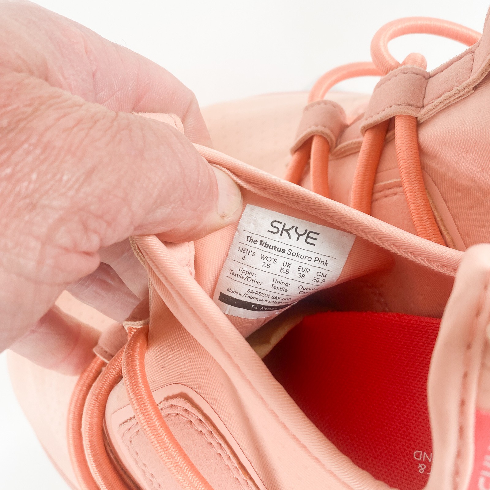 NWT SKYE Footwear The Rbutus Sakura Pink Premium Slip On Sneaker Box W7.5 M6 NOS