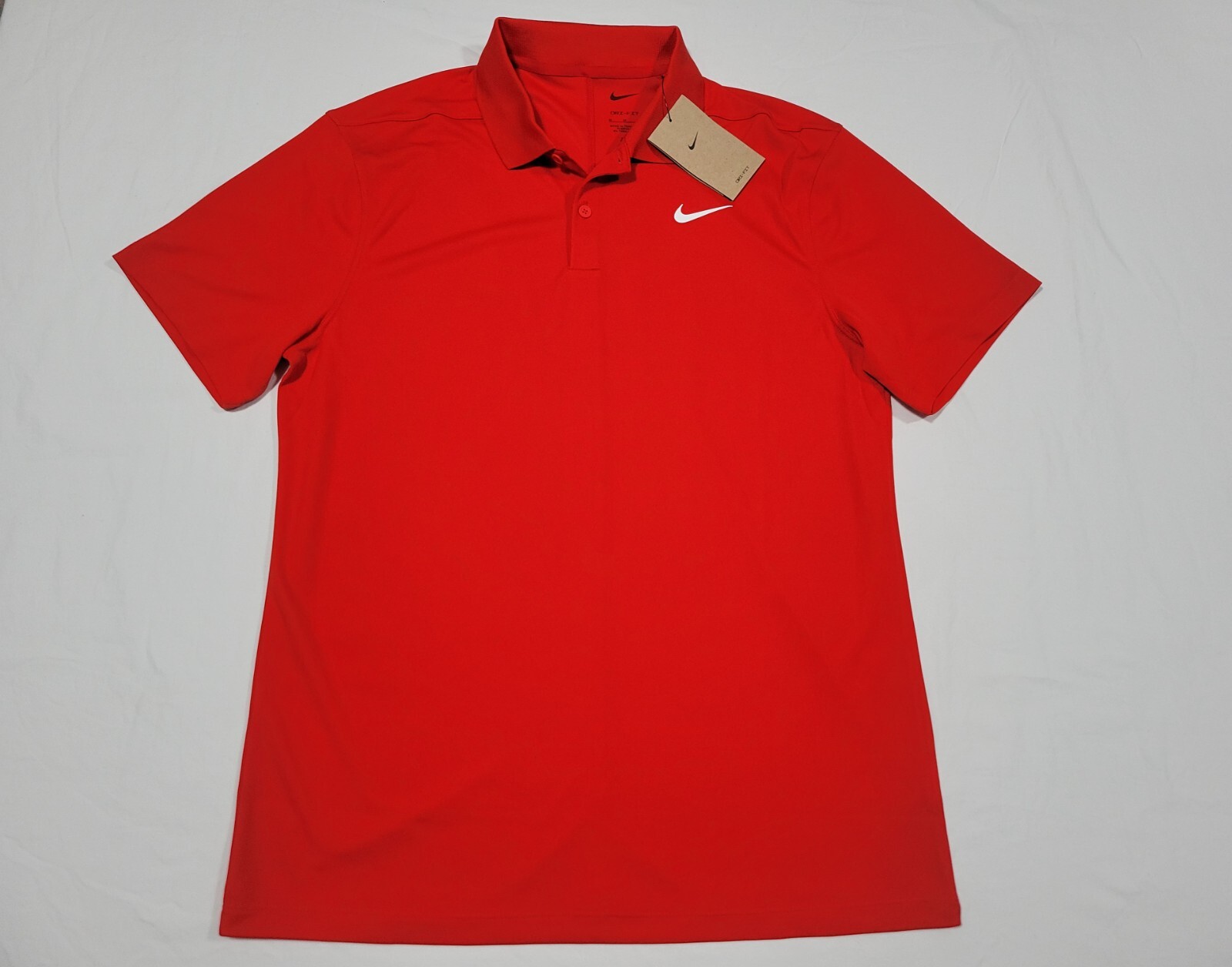 Nike Mens Dry-fit Golf Victory Sports Golf Polo Red DH0822-657
