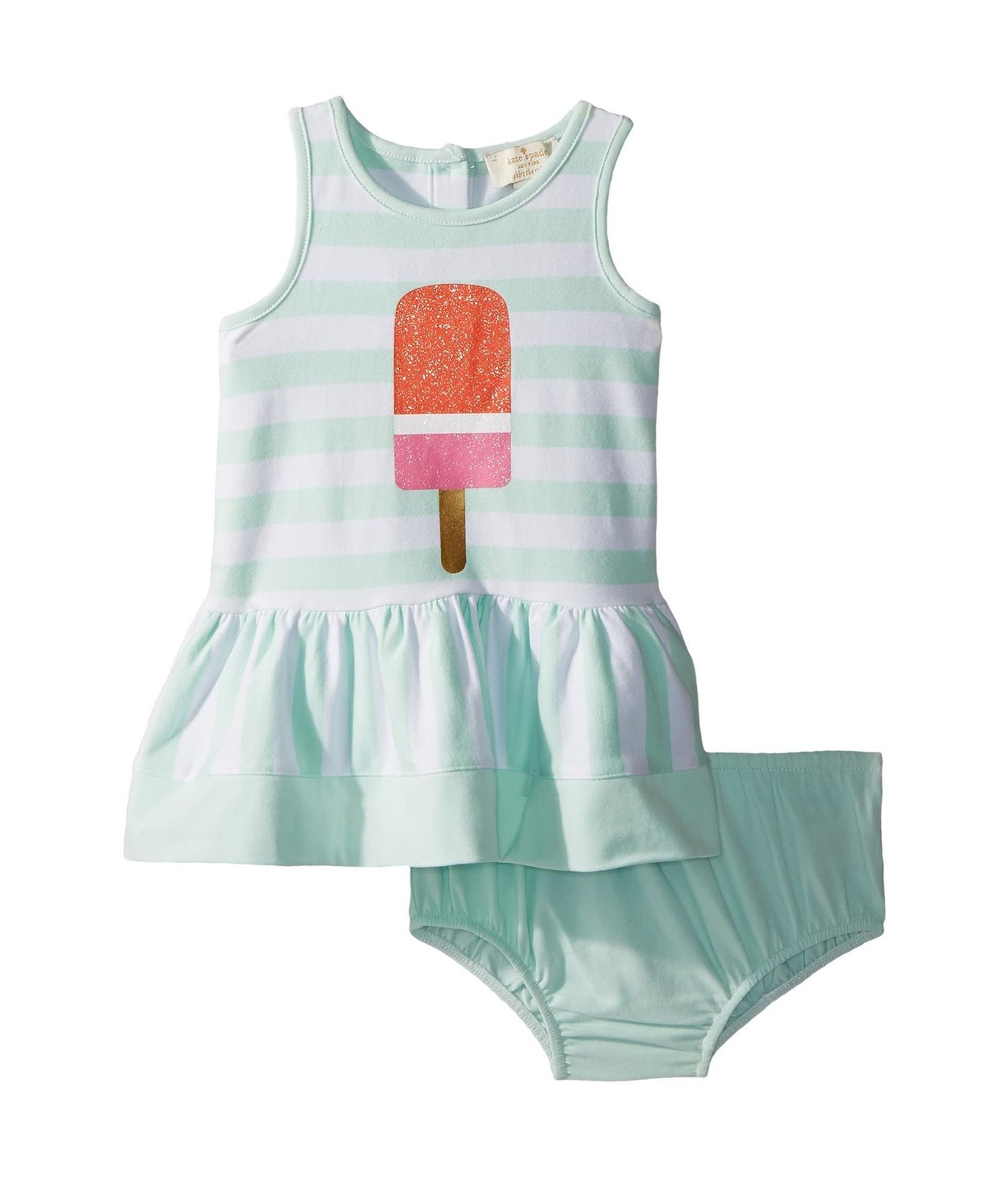 Kate Spade New York Kids’ Ice Pop Stripe Dress (Infant) – Fresh Mint/Fresh White