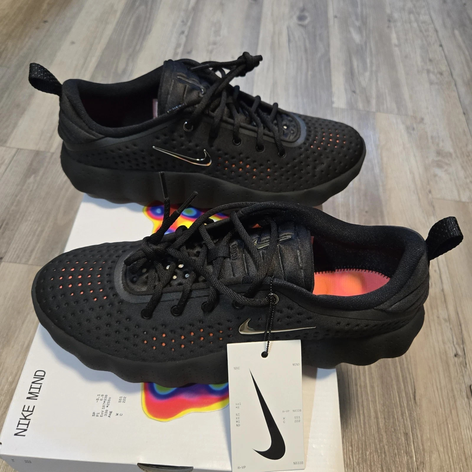 Verified✅Nike Mind 002 Black Hyper Crimson HQ4308-001 New Men with Size 10