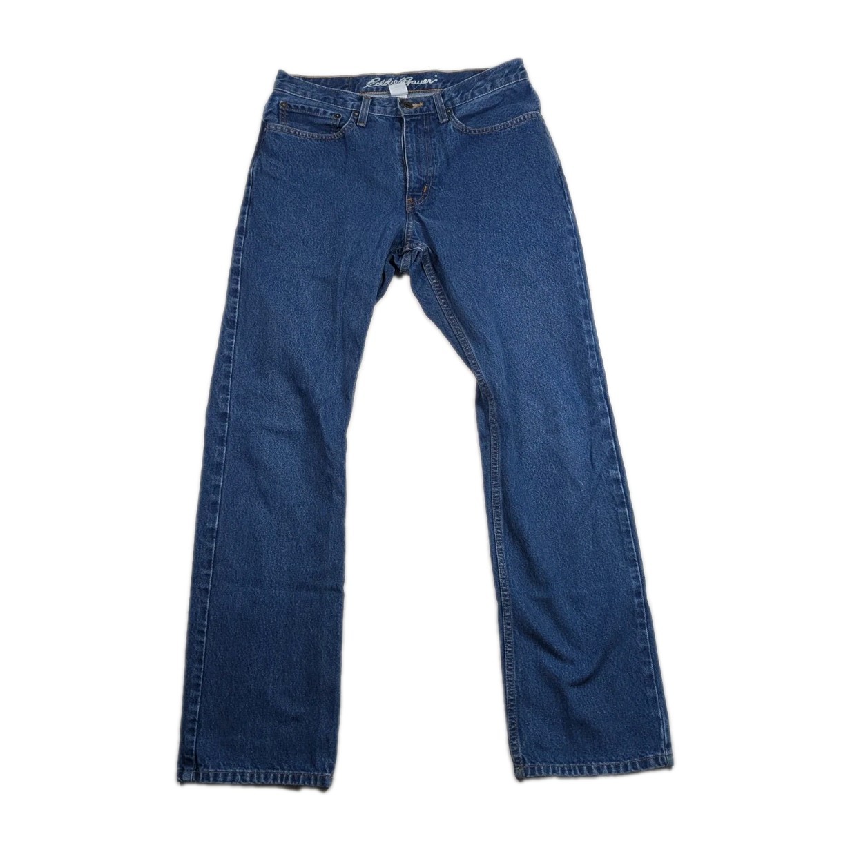 Eddie Bauer Mens Original Straight Fit Dark Wash Denim Jeans Size 31×32