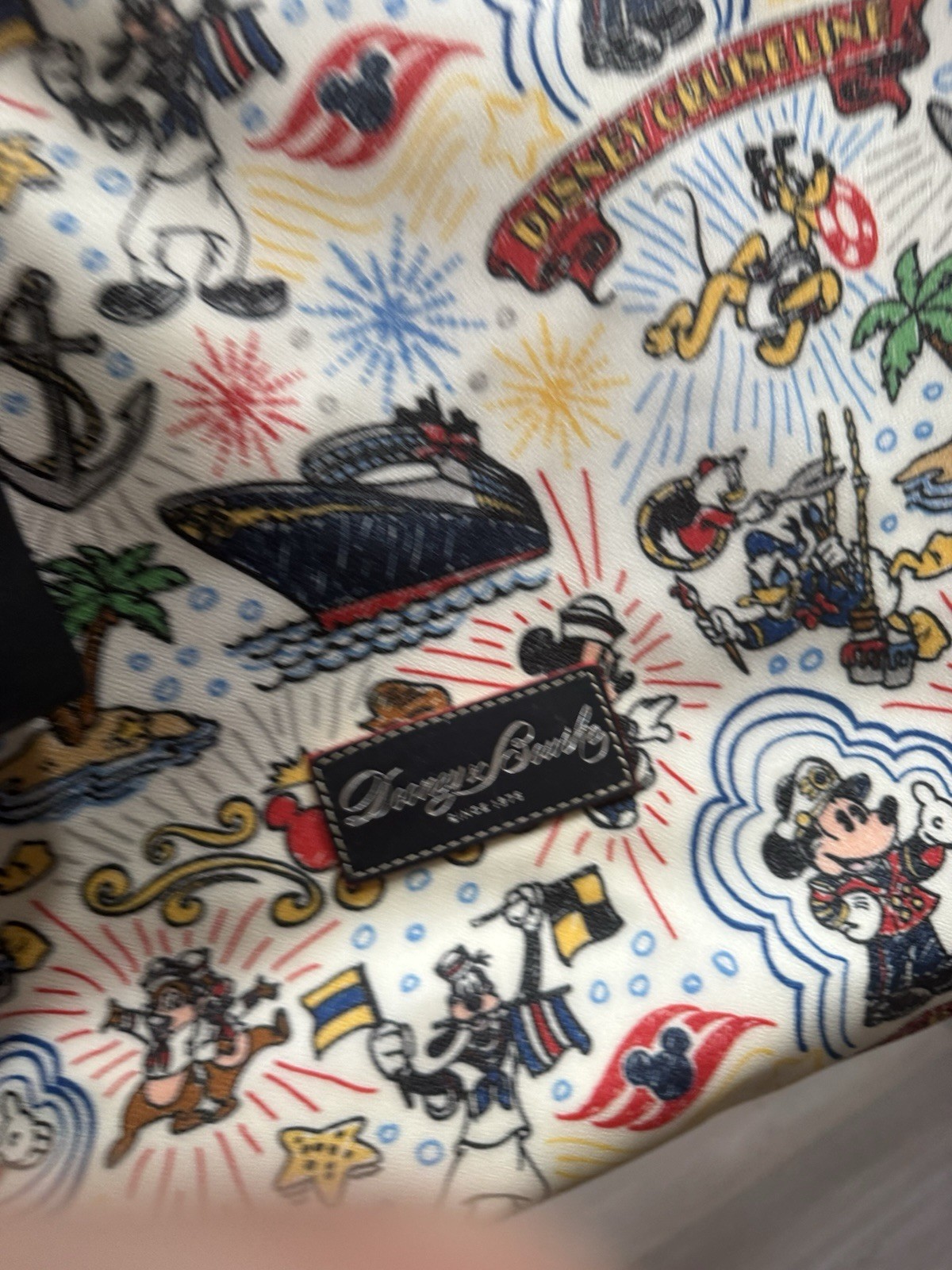 NWT DCL Dooney & Bourke Disney Cruise Line Weender Character Print