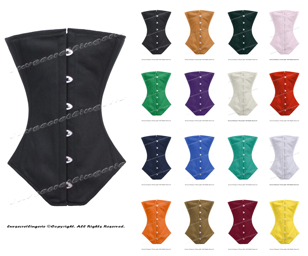 Heavy Duty 26 Double Steel Boned Waist Training Long Underbust Shaper Corset