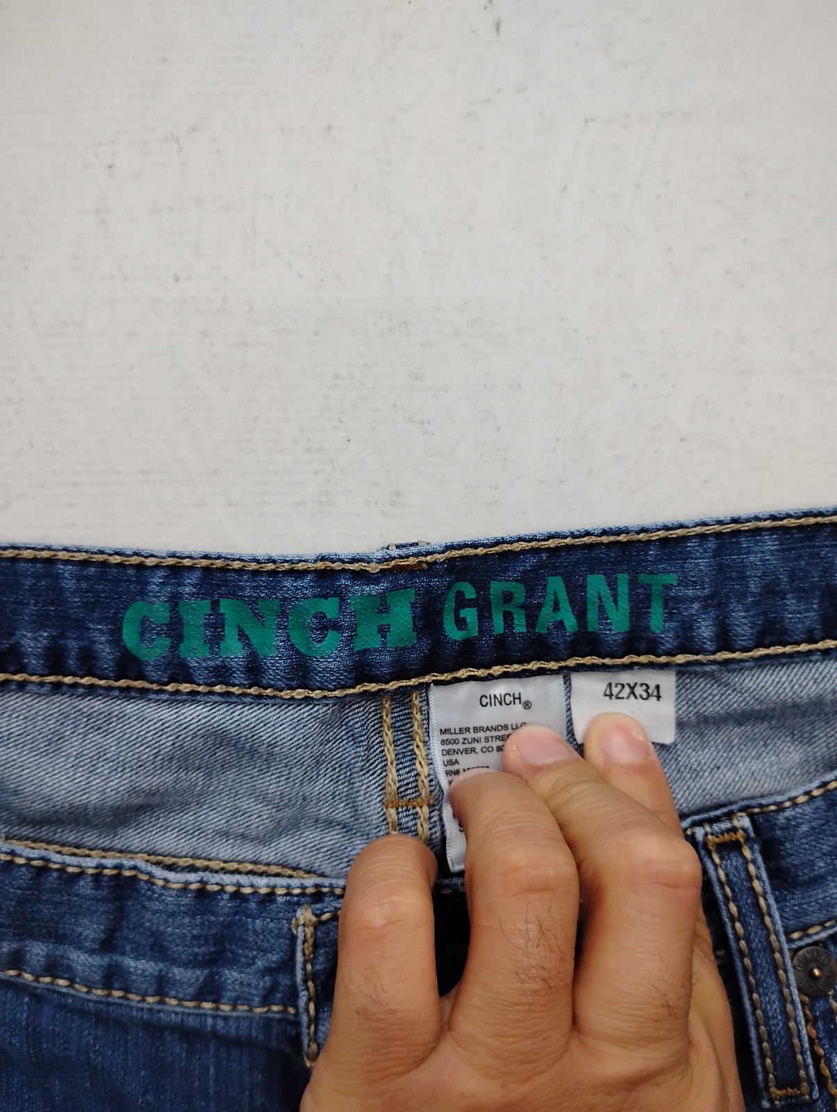 Cinch Grant 42×34 Premium Cowboy Western Rodeo Ranch Jeans Bootcut