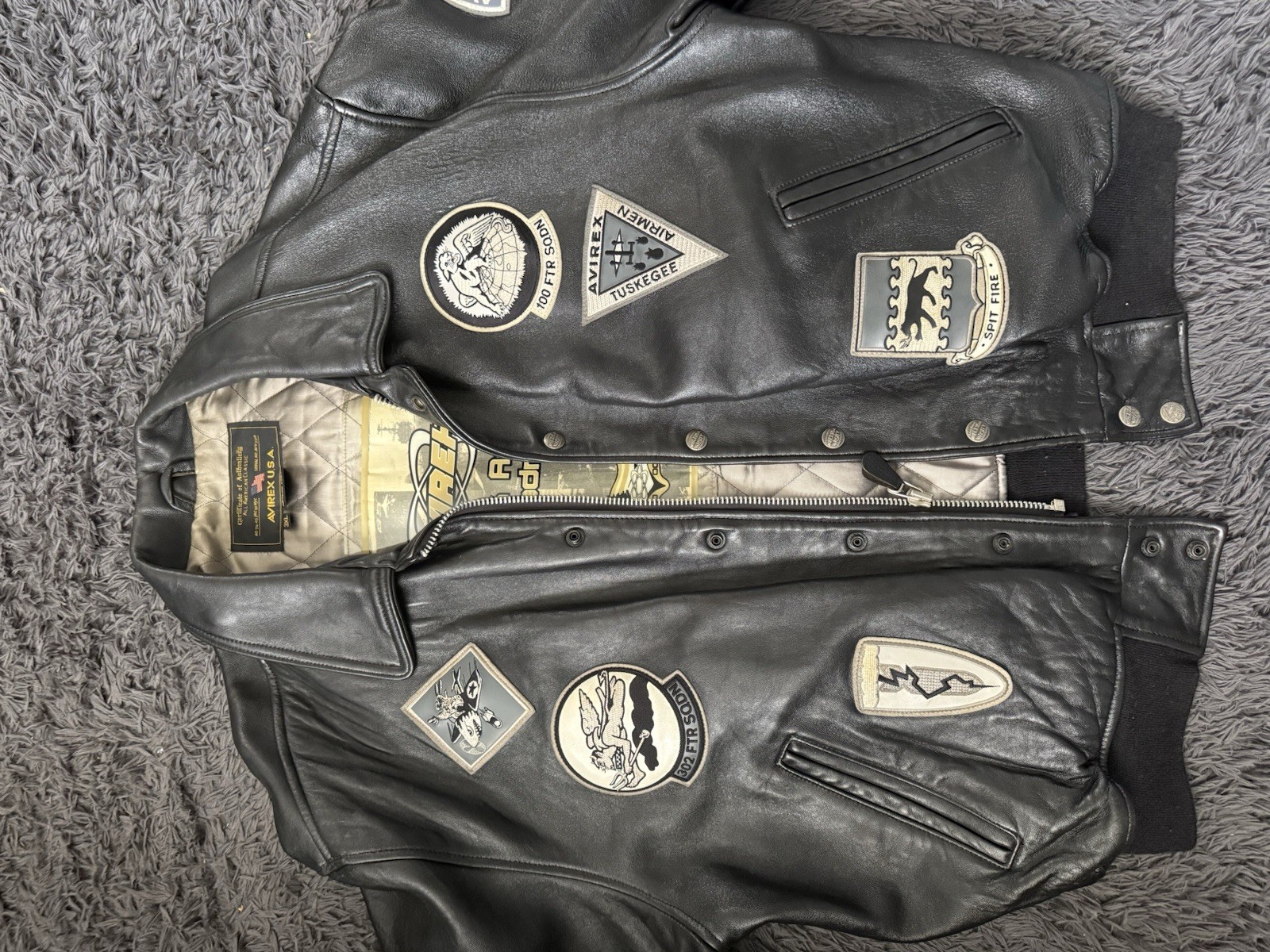 Avirex Vintage Authentic Leather Jacket 3XL