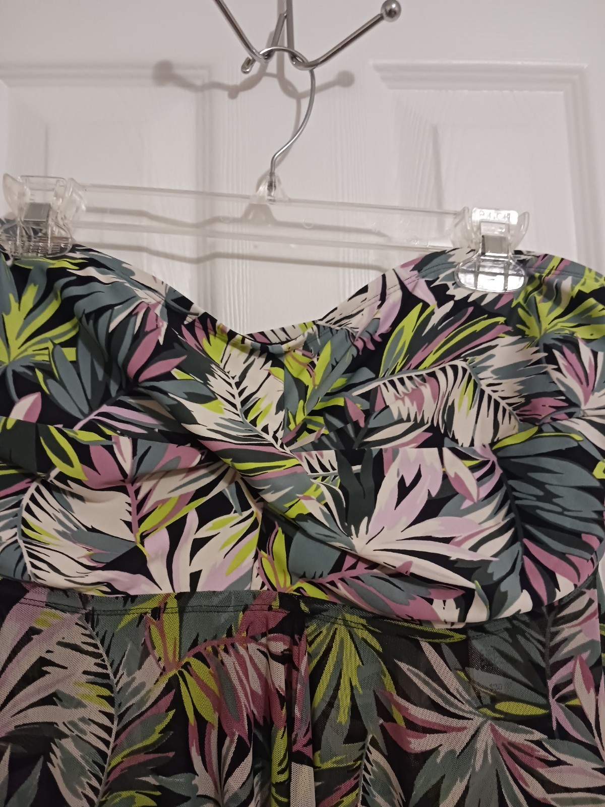 Kona Sol Tankini Top Multicolor Palm Leaf Women’s 3X ( 24-26 ) NWT