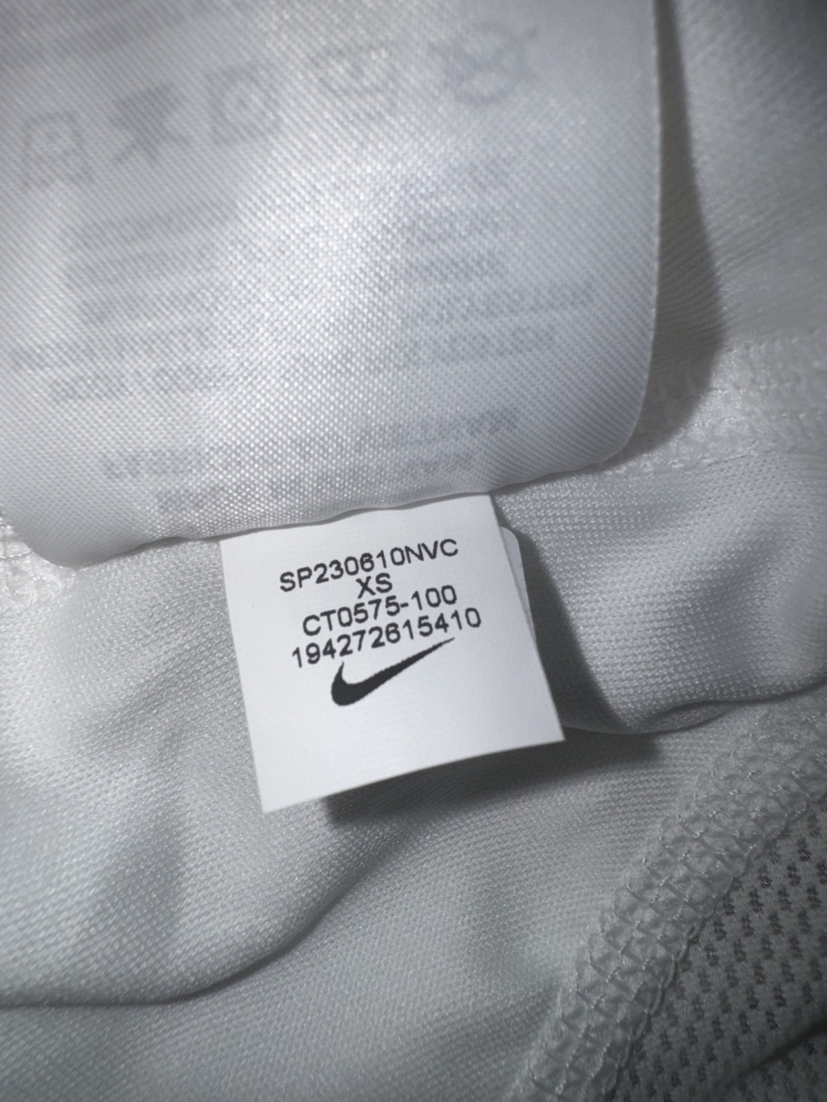 Nike Pro Elite Team Botswana Running Shirt White CT0575-100 Women’s Size XS