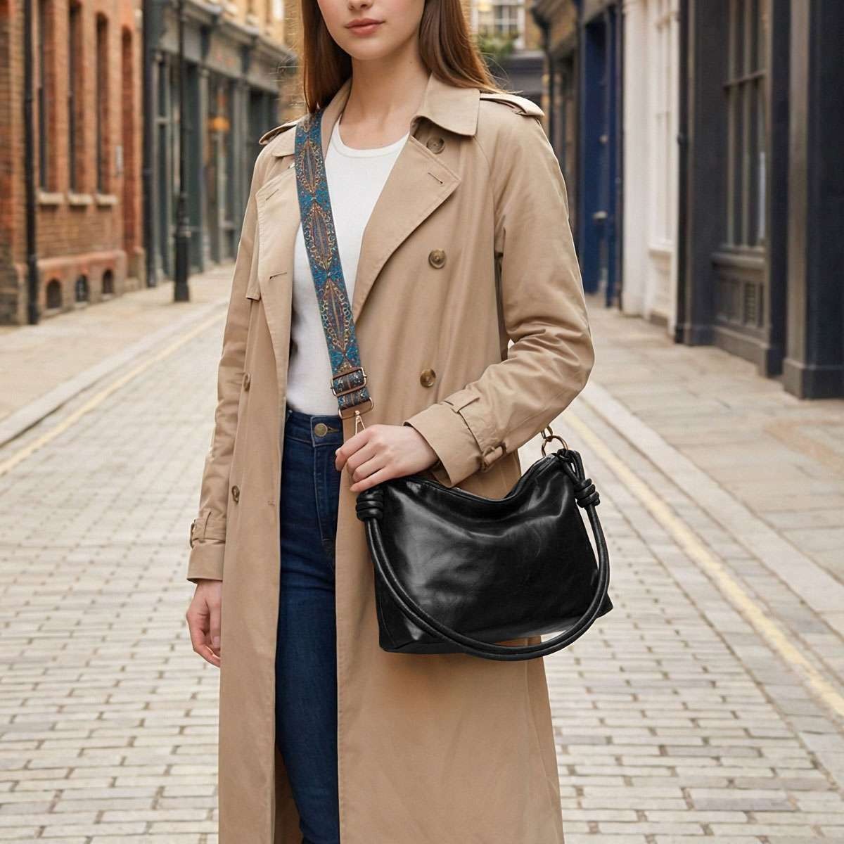 Women Soft PU Leather Tote Bag Commute Handbag Shoulder Messenger Satchel Bag