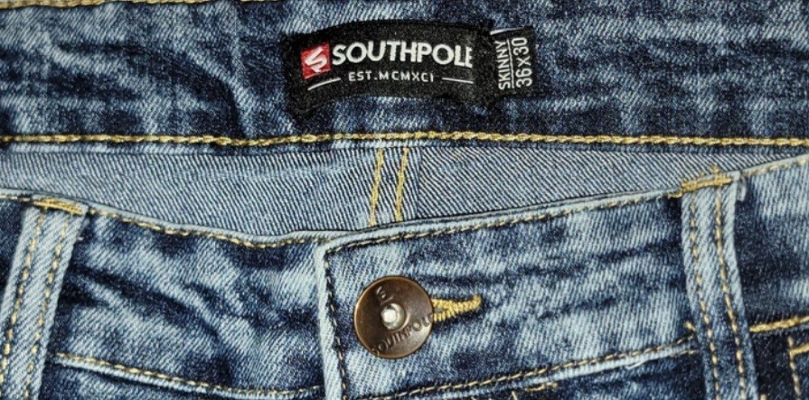 Y2k Southpole Sz 36 Mens Blue Distressed 90s Grunge Hip Hop Denim Jeans