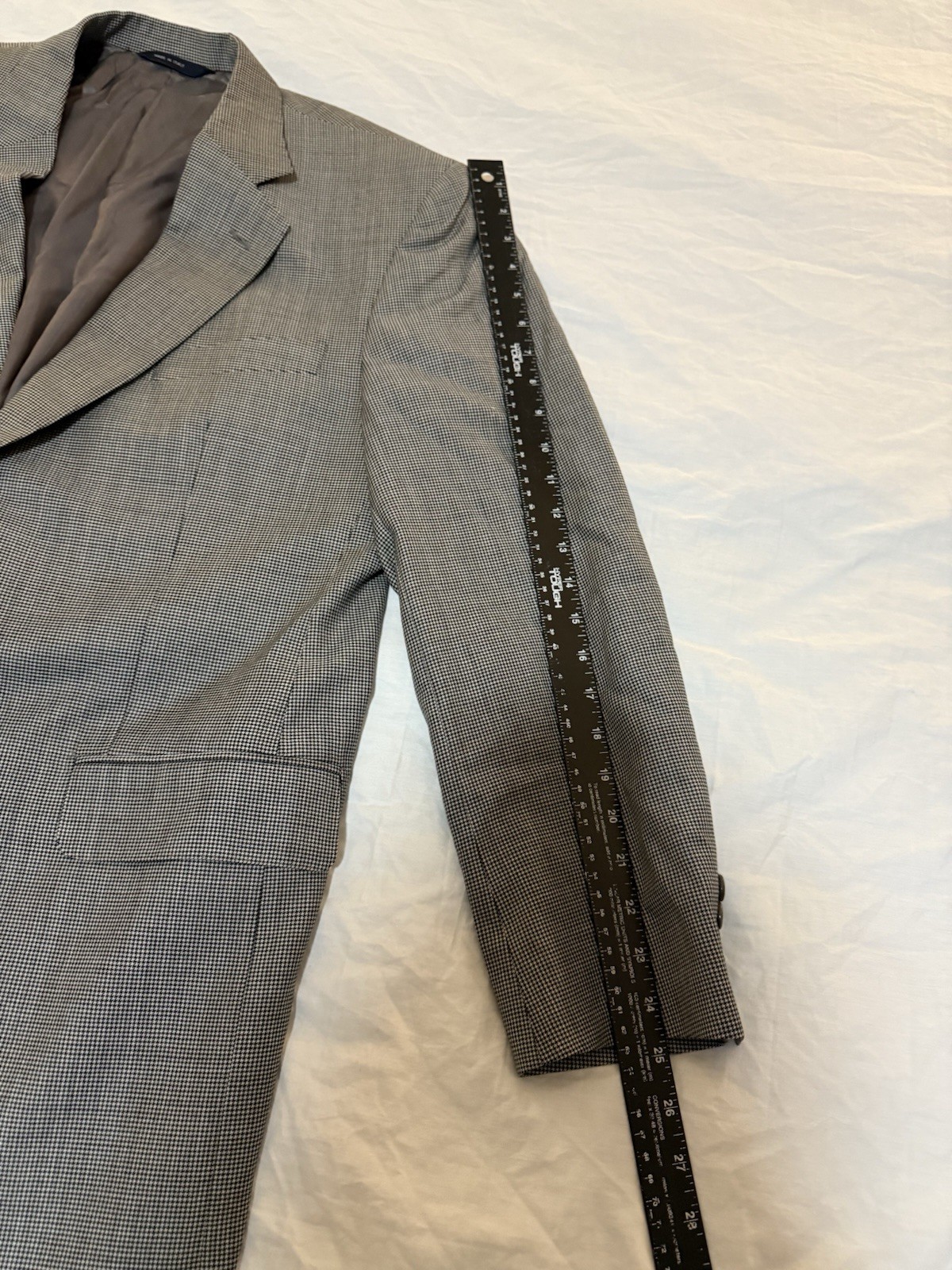 Brooks Brothers 100% Wool Blazer Grey Herringbone Sport Coat 166