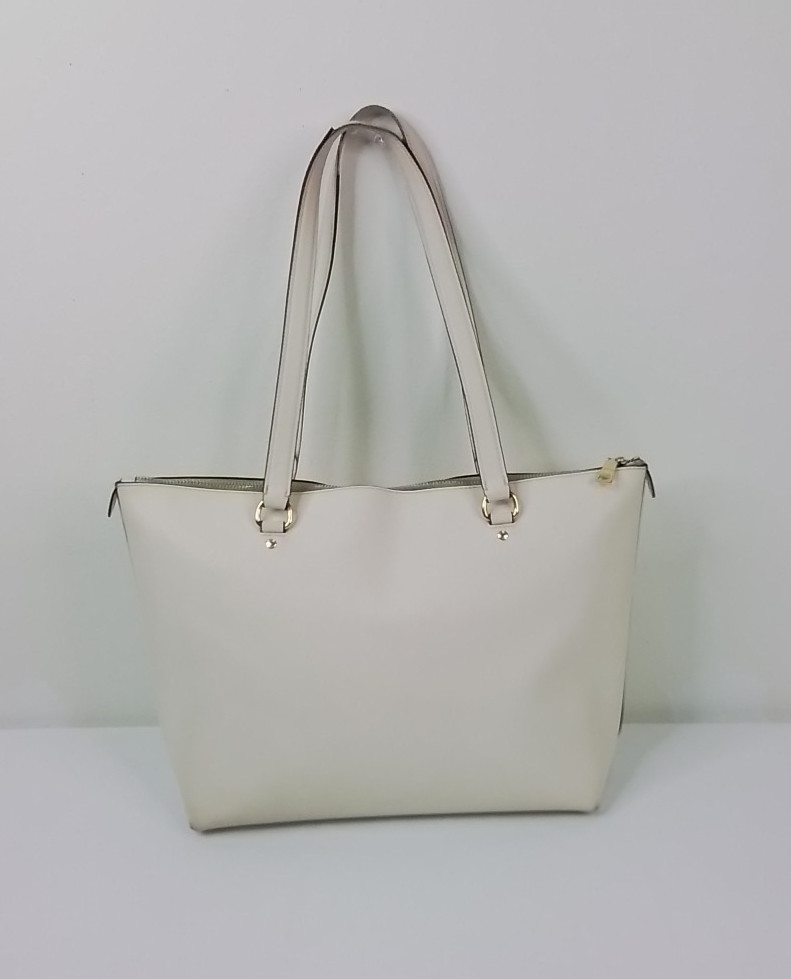 Coach Gallery Leather Tote Purse Gold/Chalk F79608 #J3032