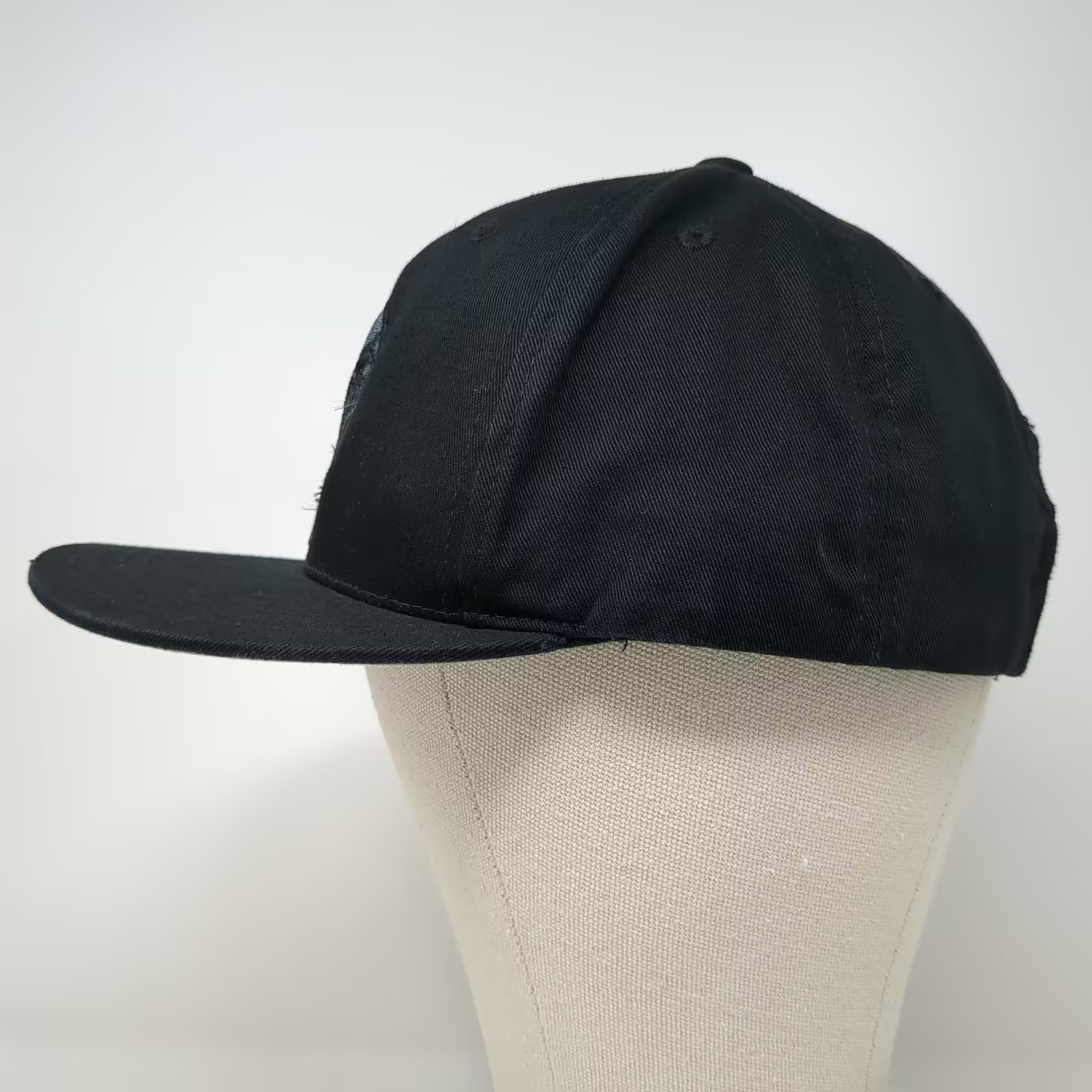 KBETHOS USA BMX Snapback Hat Black OS Flat Brim Gray Underbrim Embroidered