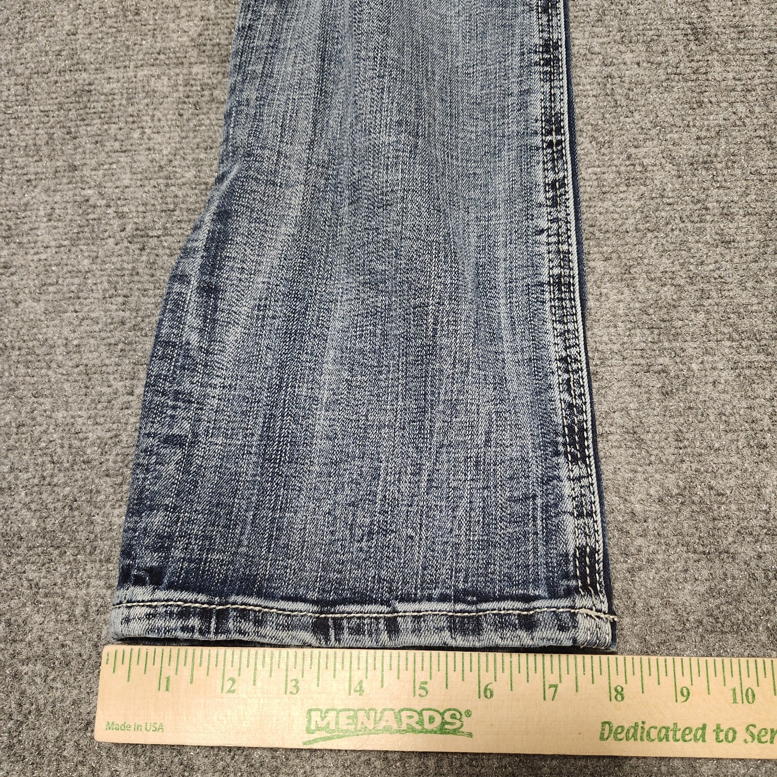 BKE Aiden Jeans Mens 33×31 Blue Bootleg Stretch Denim Rodeo Cowboy