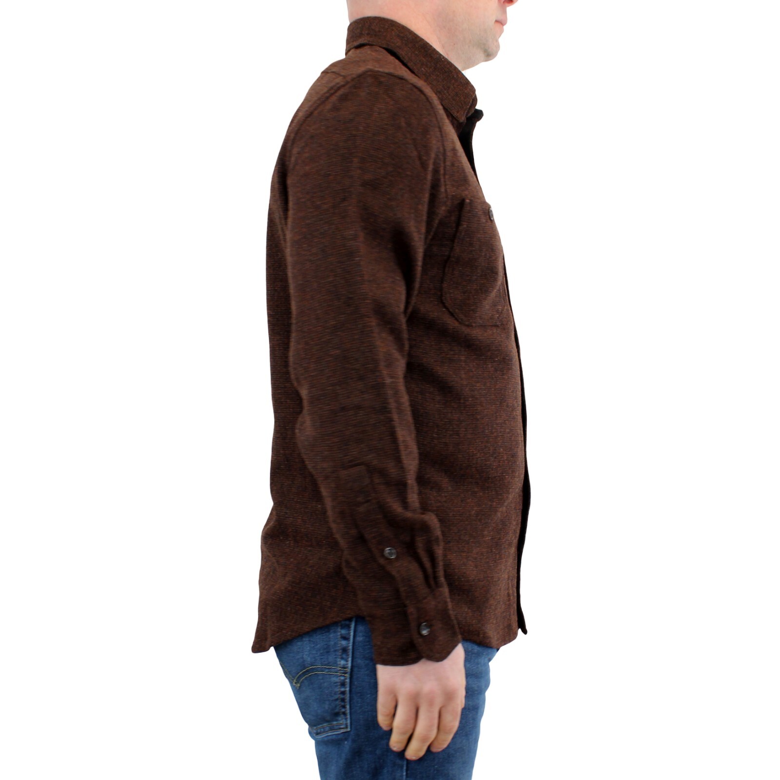 Taylor Stitch Men’s Service Shirt 100% Wool Breathable Button Up Pockets $168