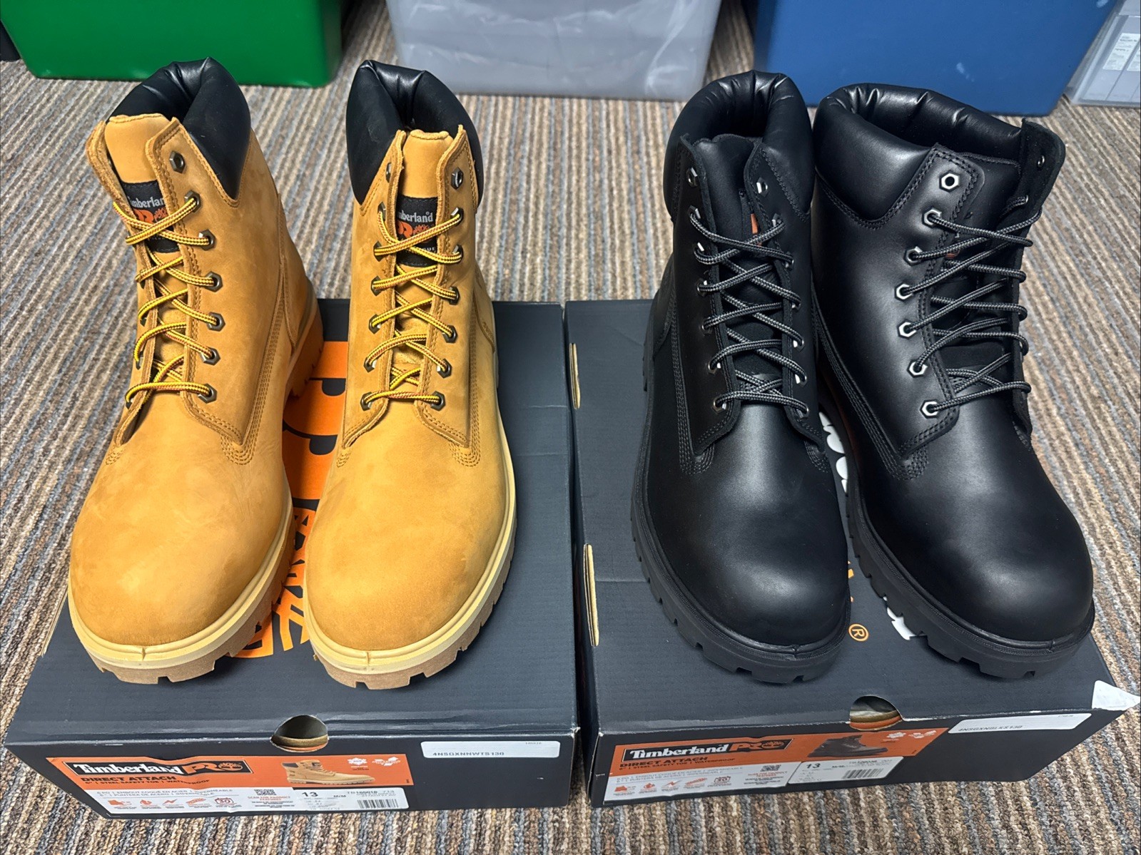 Pick Size/Color – Timberland Pro Men’s Black DIRECT ATTACH 6″ Waterproof Boots